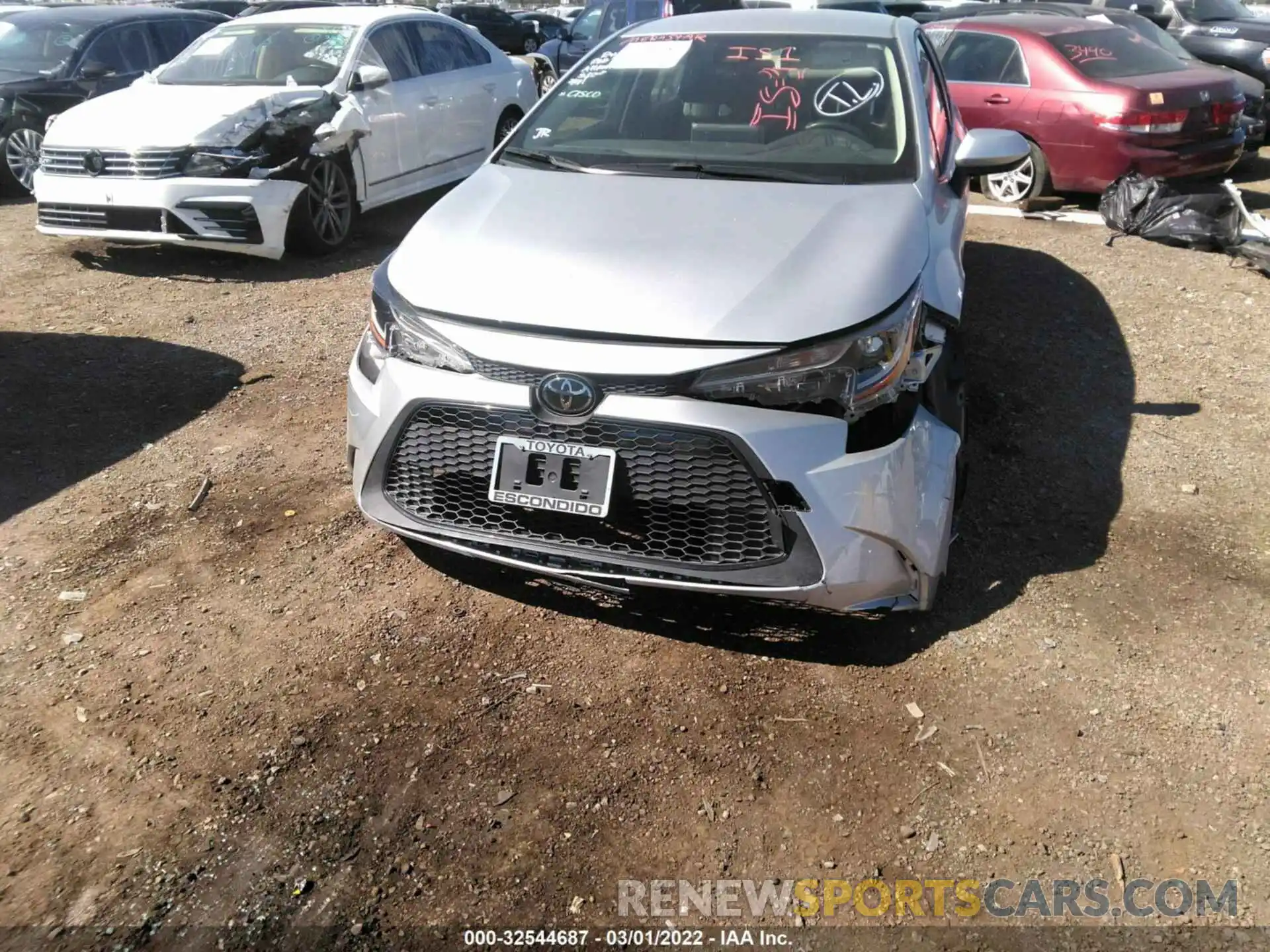 6 Photograph of a damaged car JTDEPRAE9LJ033528 TOYOTA COROLLA 2020