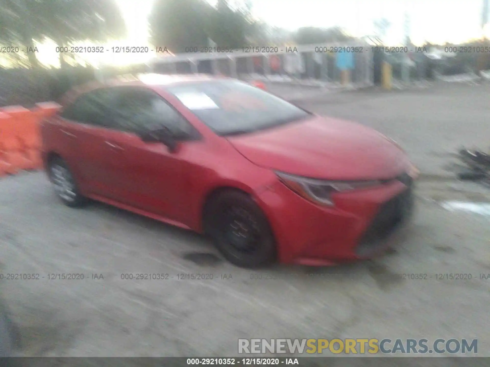 1 Photograph of a damaged car JTDEPRAE9LJ033996 TOYOTA COROLLA 2020