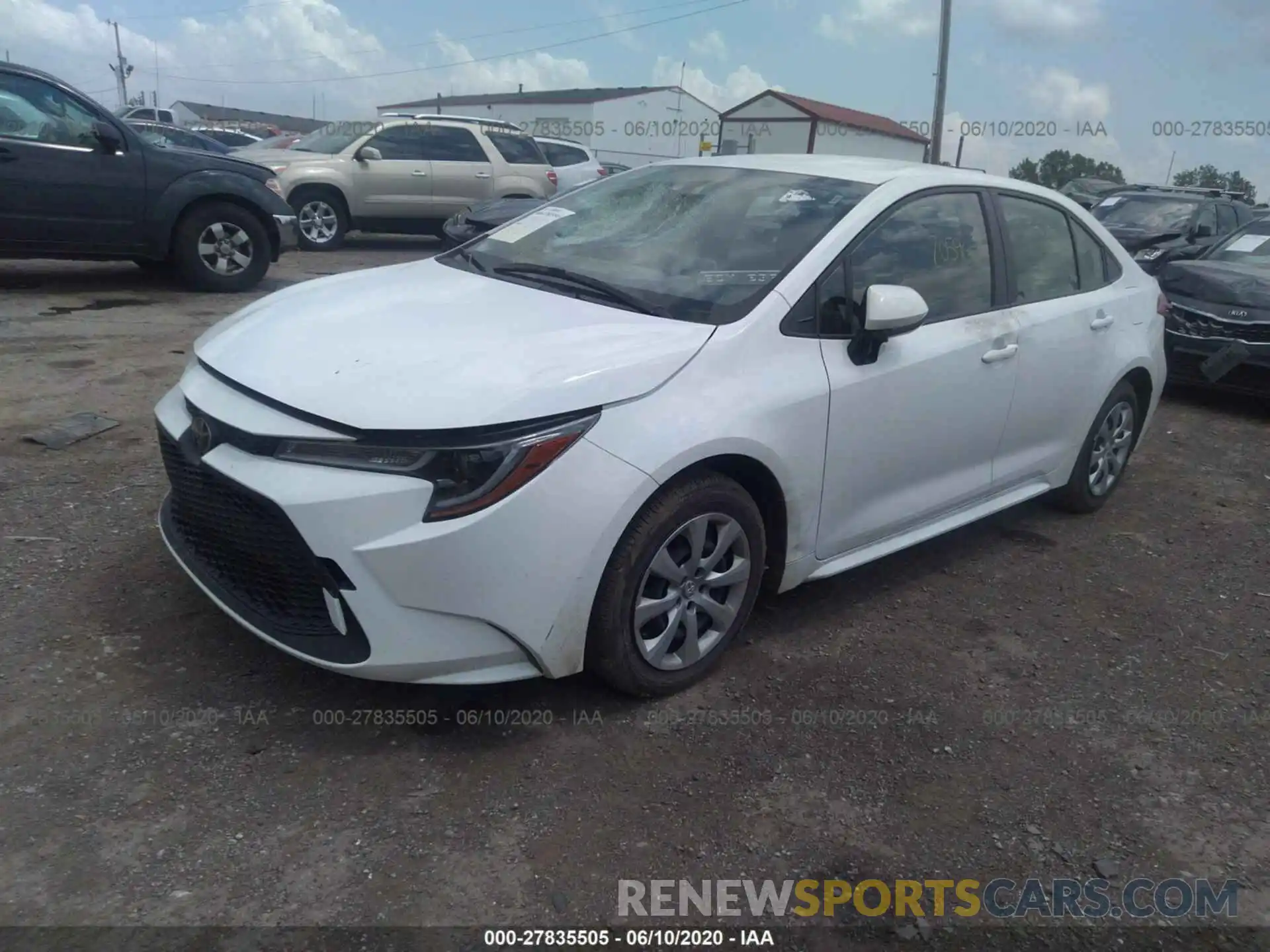 2 Photograph of a damaged car JTDEPRAE9LJ034355 TOYOTA COROLLA 2020