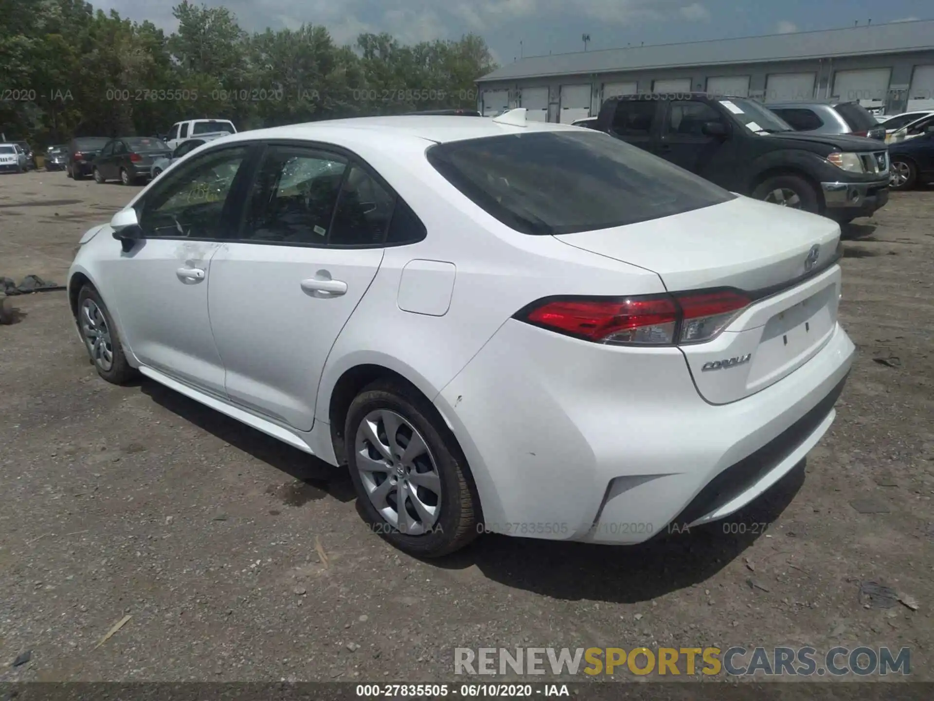 3 Photograph of a damaged car JTDEPRAE9LJ034355 TOYOTA COROLLA 2020