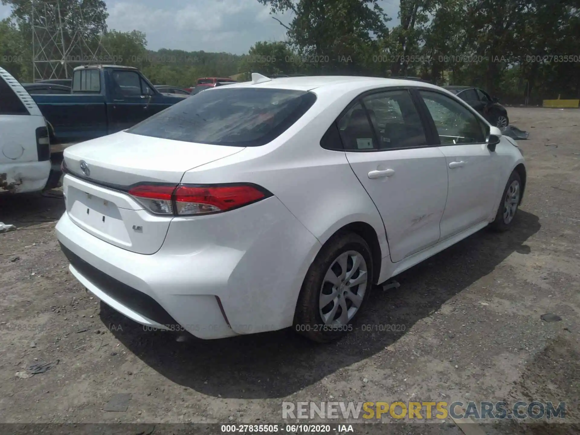 4 Photograph of a damaged car JTDEPRAE9LJ034355 TOYOTA COROLLA 2020