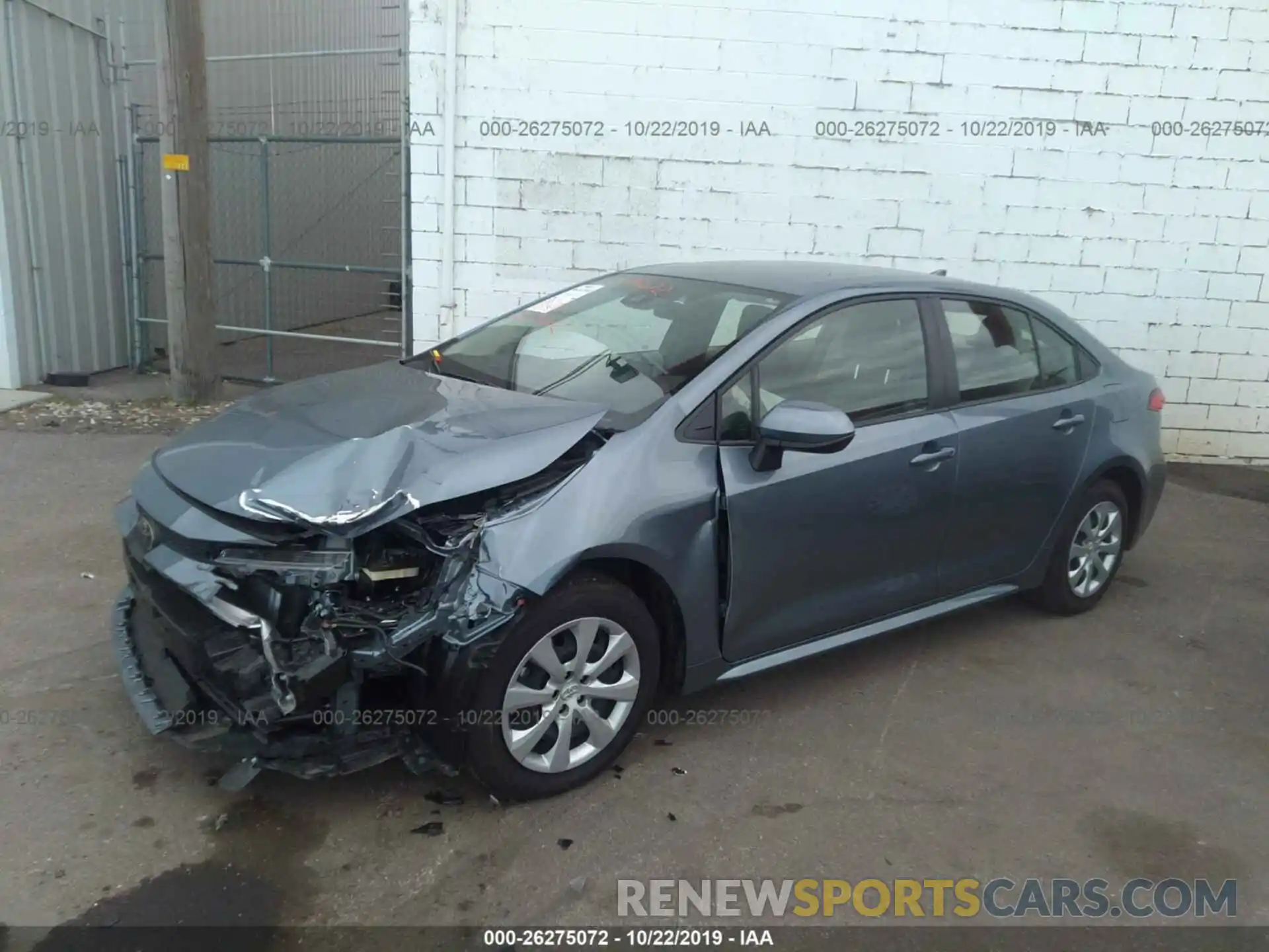 2 Photograph of a damaged car JTDEPRAE9LJ034369 TOYOTA COROLLA 2020