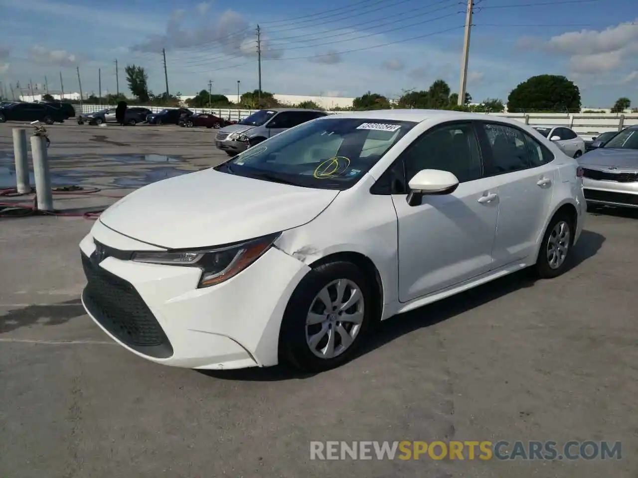 2 Photograph of a damaged car JTDEPRAE9LJ034632 TOYOTA COROLLA 2020