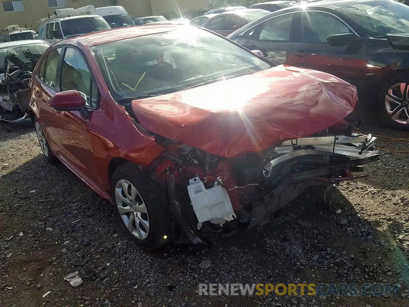 1 Photograph of a damaged car JTDEPRAE9LJ034887 TOYOTA COROLLA 2020