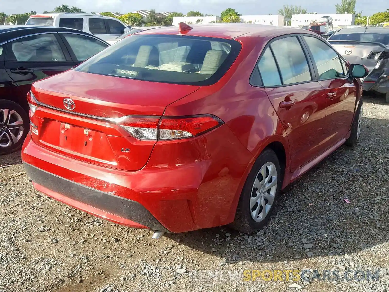 4 Photograph of a damaged car JTDEPRAE9LJ034887 TOYOTA COROLLA 2020