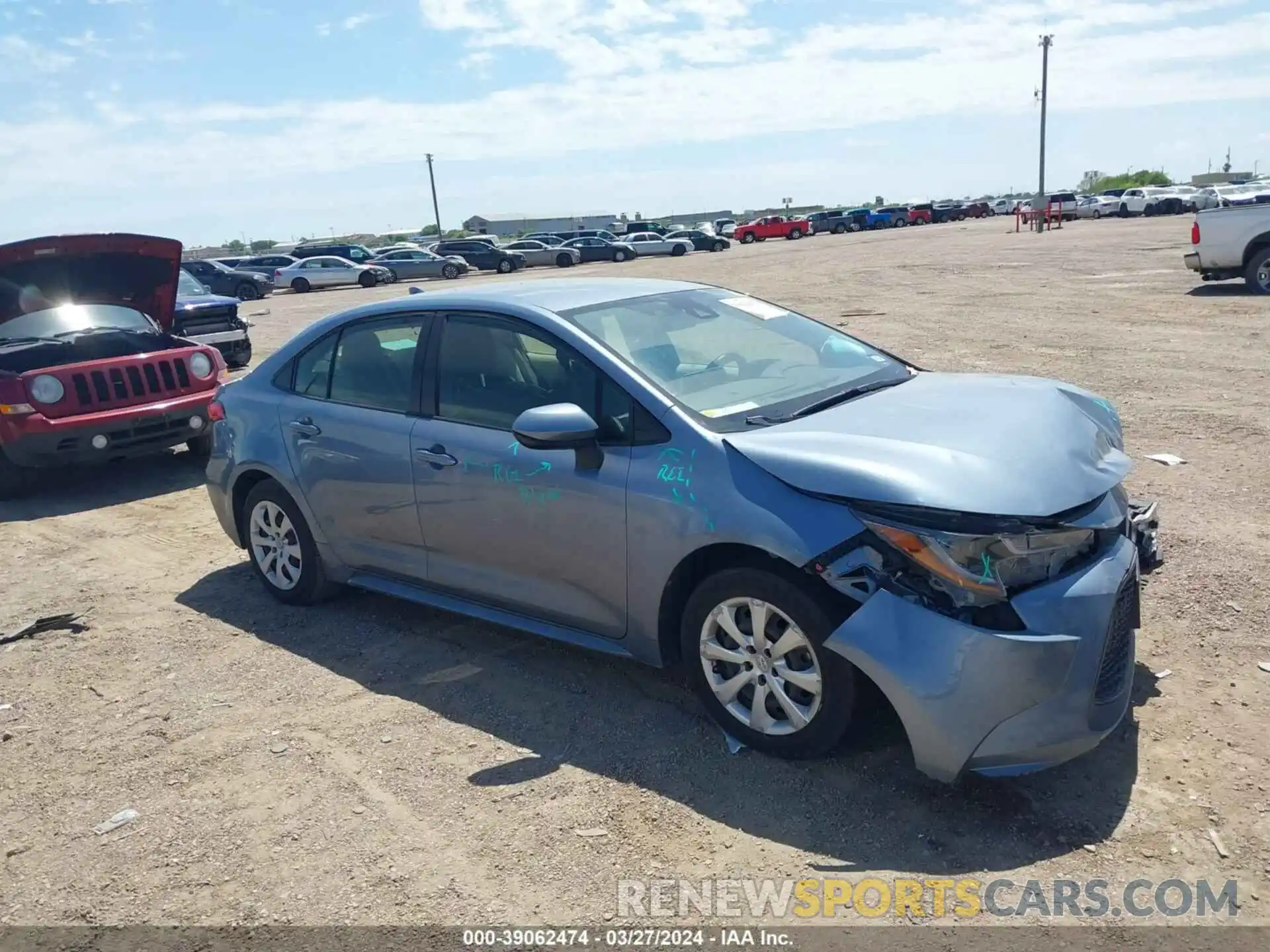 13 Photograph of a damaged car JTDEPRAE9LJ034890 TOYOTA COROLLA 2020