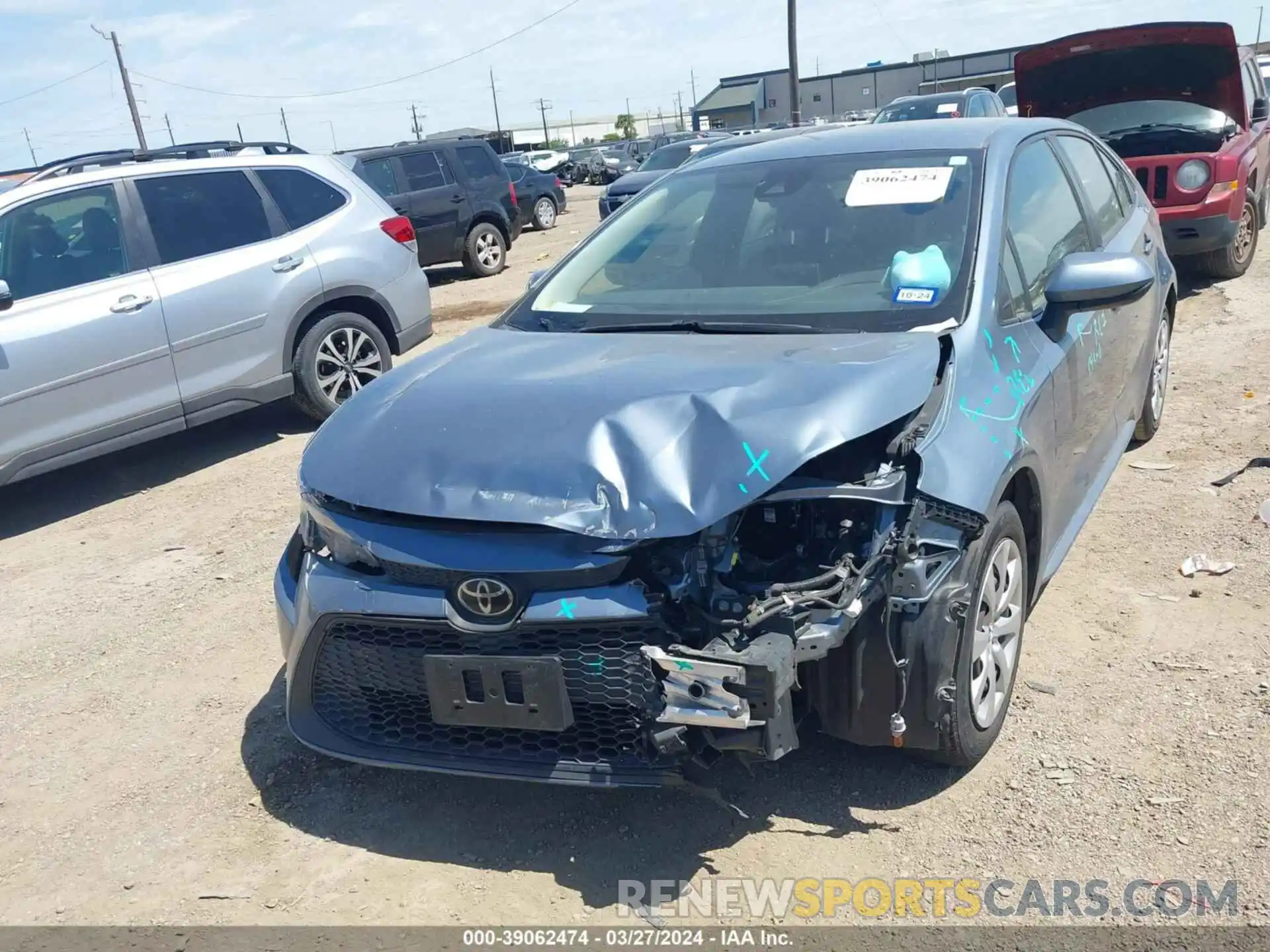 6 Photograph of a damaged car JTDEPRAE9LJ034890 TOYOTA COROLLA 2020