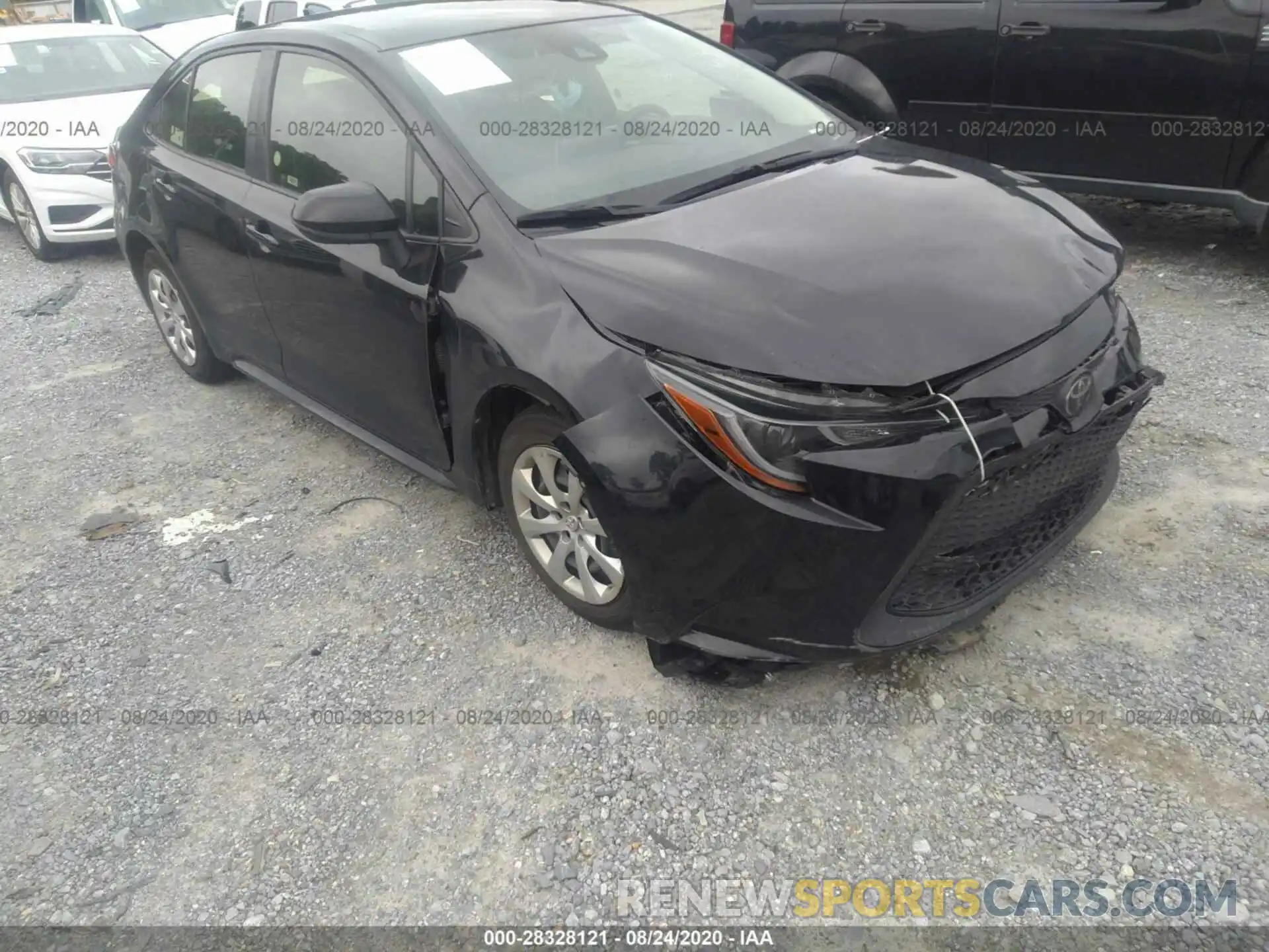 1 Photograph of a damaged car JTDEPRAE9LJ035019 TOYOTA COROLLA 2020