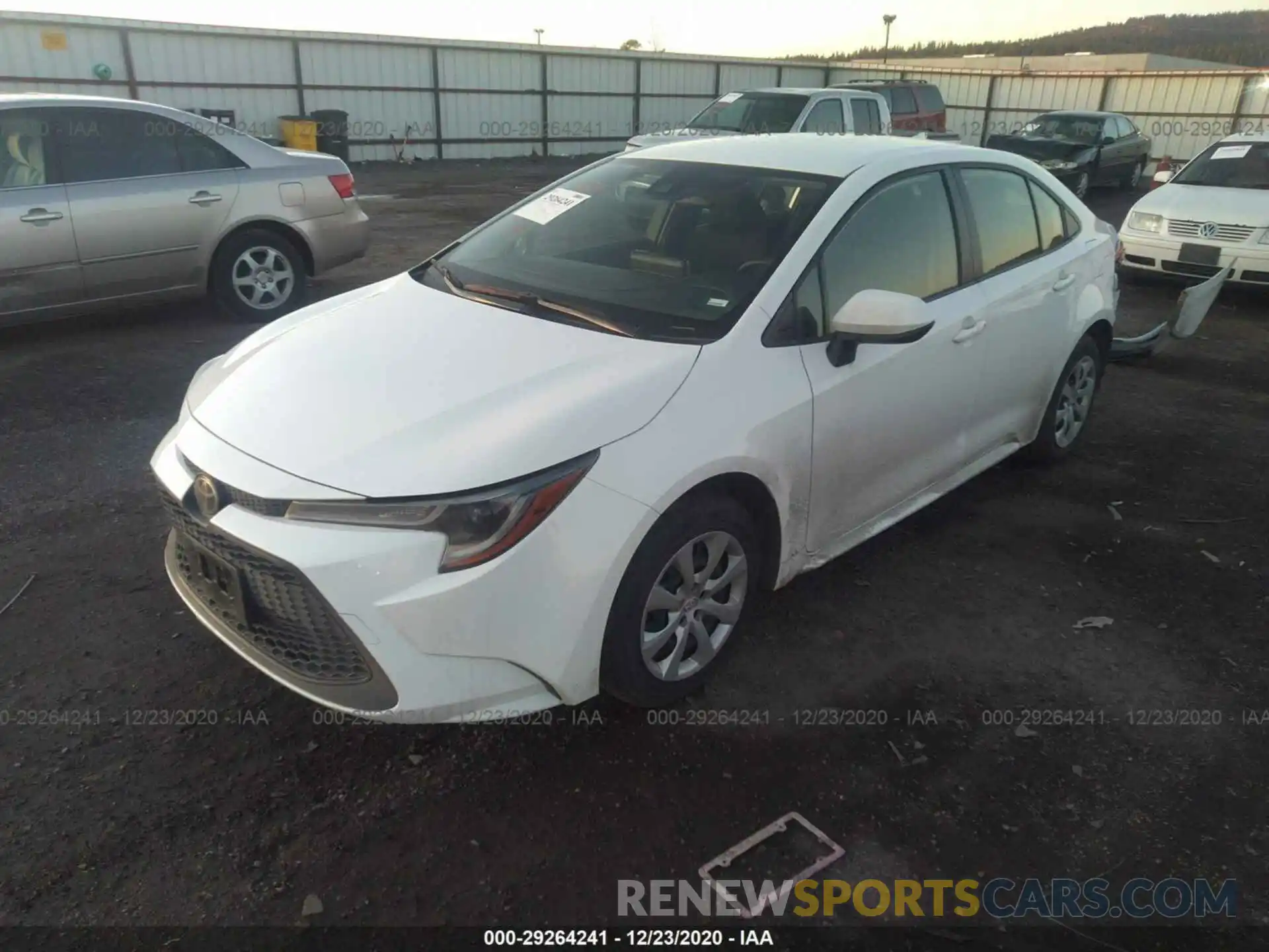 2 Photograph of a damaged car JTDEPRAE9LJ035179 TOYOTA COROLLA 2020