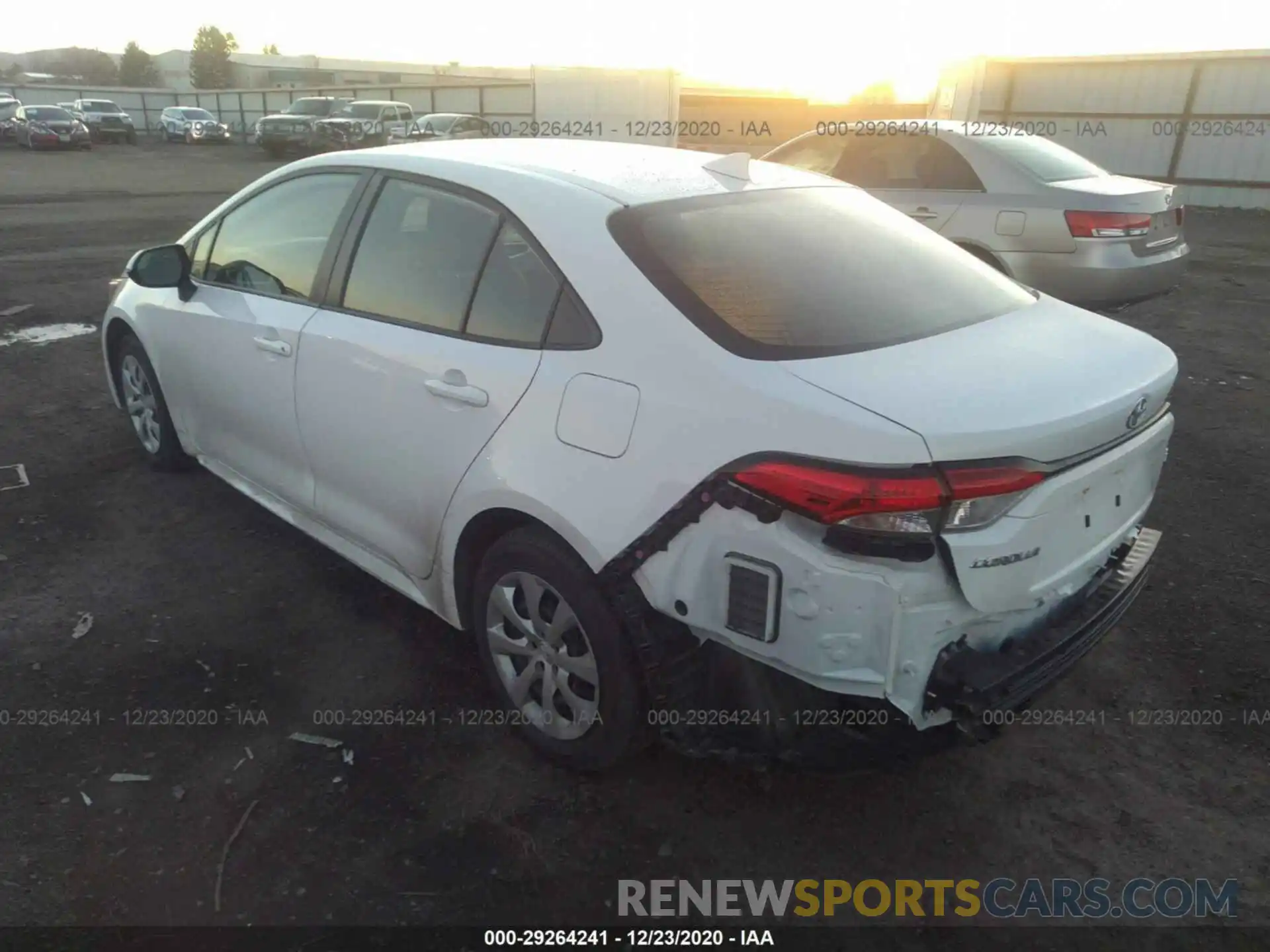 3 Photograph of a damaged car JTDEPRAE9LJ035179 TOYOTA COROLLA 2020