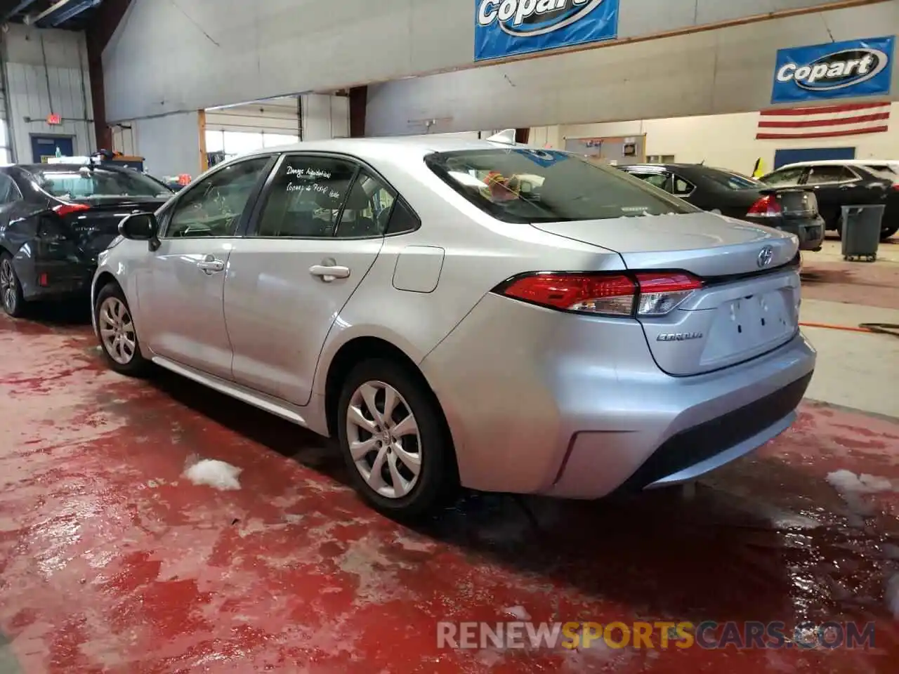 3 Photograph of a damaged car JTDEPRAE9LJ035277 TOYOTA COROLLA 2020