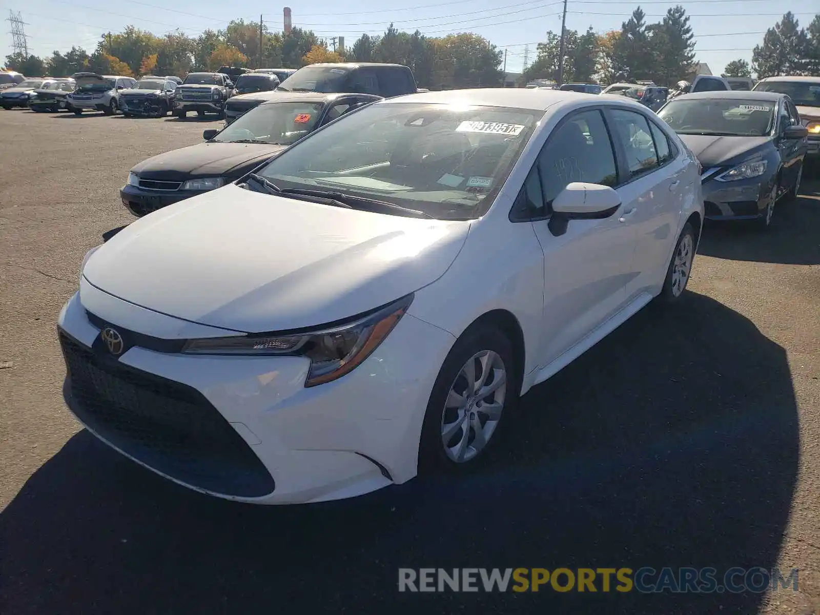 2 Photograph of a damaged car JTDEPRAE9LJ035358 TOYOTA COROLLA 2020