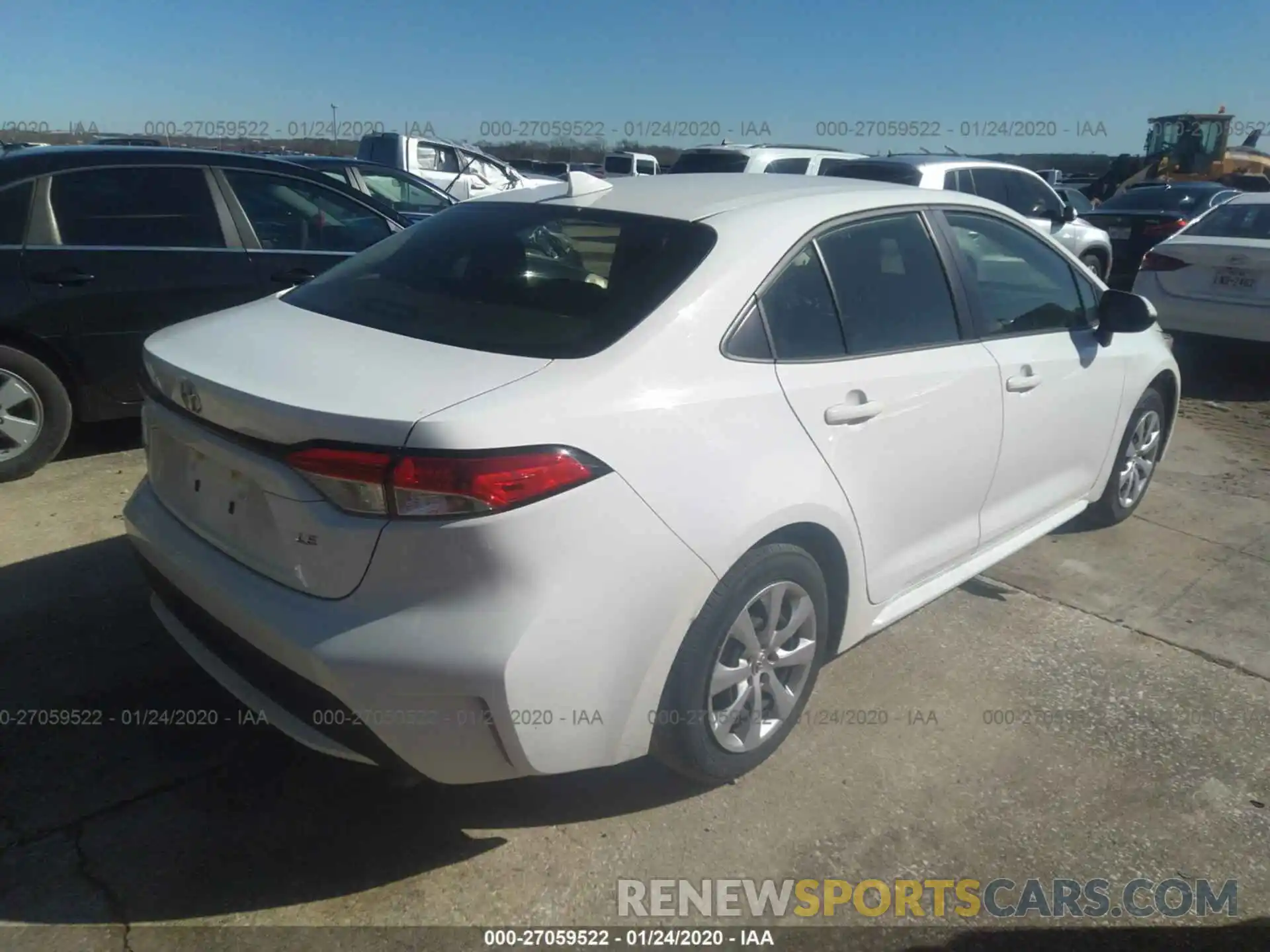 4 Photograph of a damaged car JTDEPRAE9LJ035375 TOYOTA COROLLA 2020