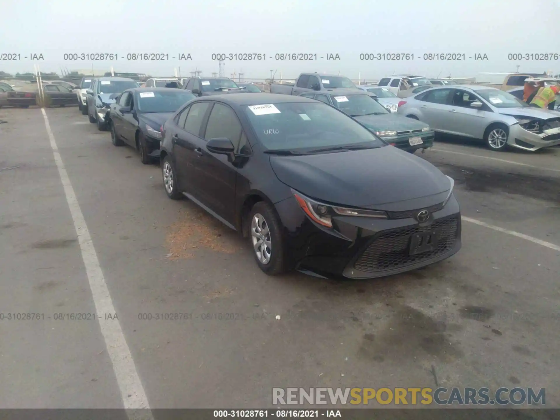 1 Photograph of a damaged car JTDEPRAE9LJ035750 TOYOTA COROLLA 2020