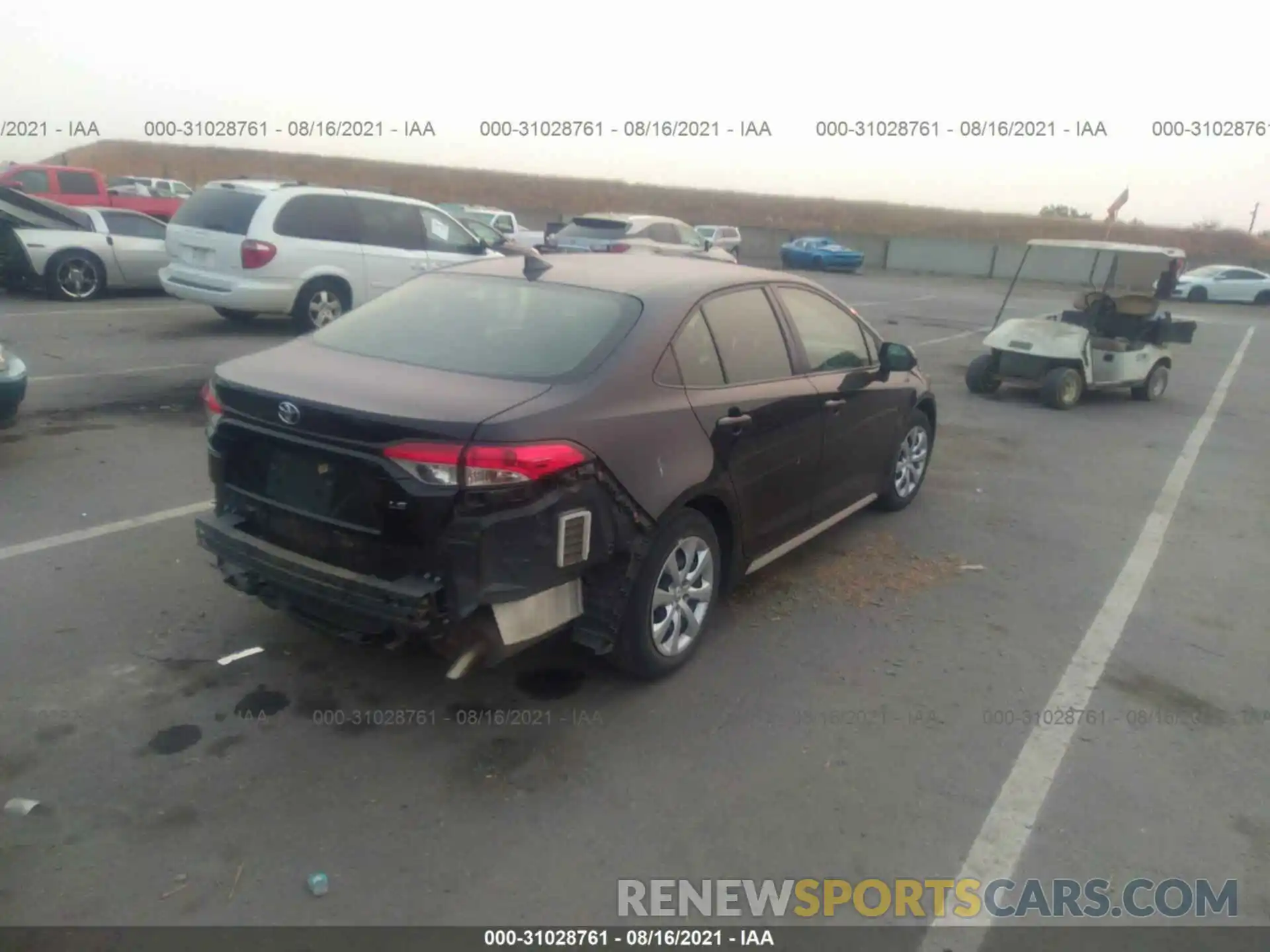 4 Photograph of a damaged car JTDEPRAE9LJ035750 TOYOTA COROLLA 2020