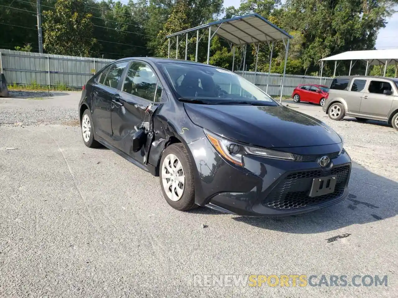 1 Photograph of a damaged car JTDEPRAE9LJ035800 TOYOTA COROLLA 2020