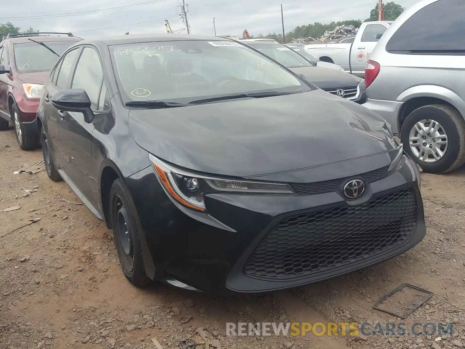 1 Photograph of a damaged car JTDEPRAE9LJ036011 TOYOTA COROLLA 2020