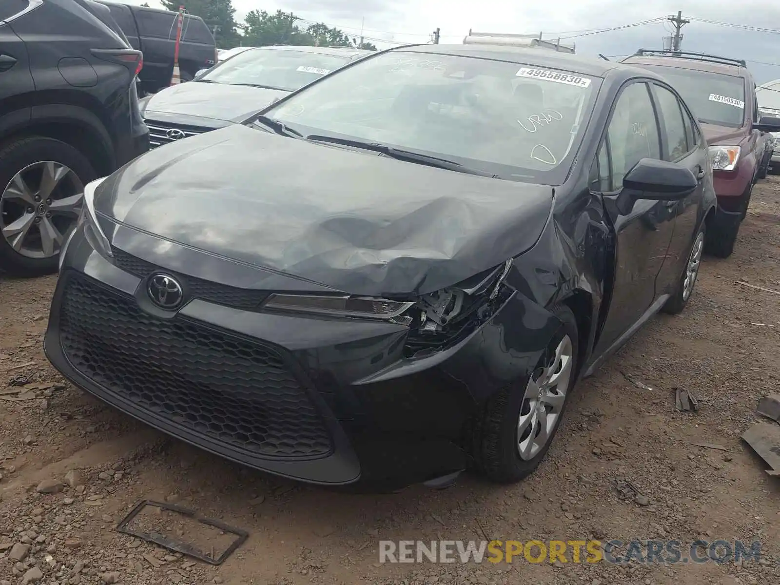 2 Photograph of a damaged car JTDEPRAE9LJ036011 TOYOTA COROLLA 2020