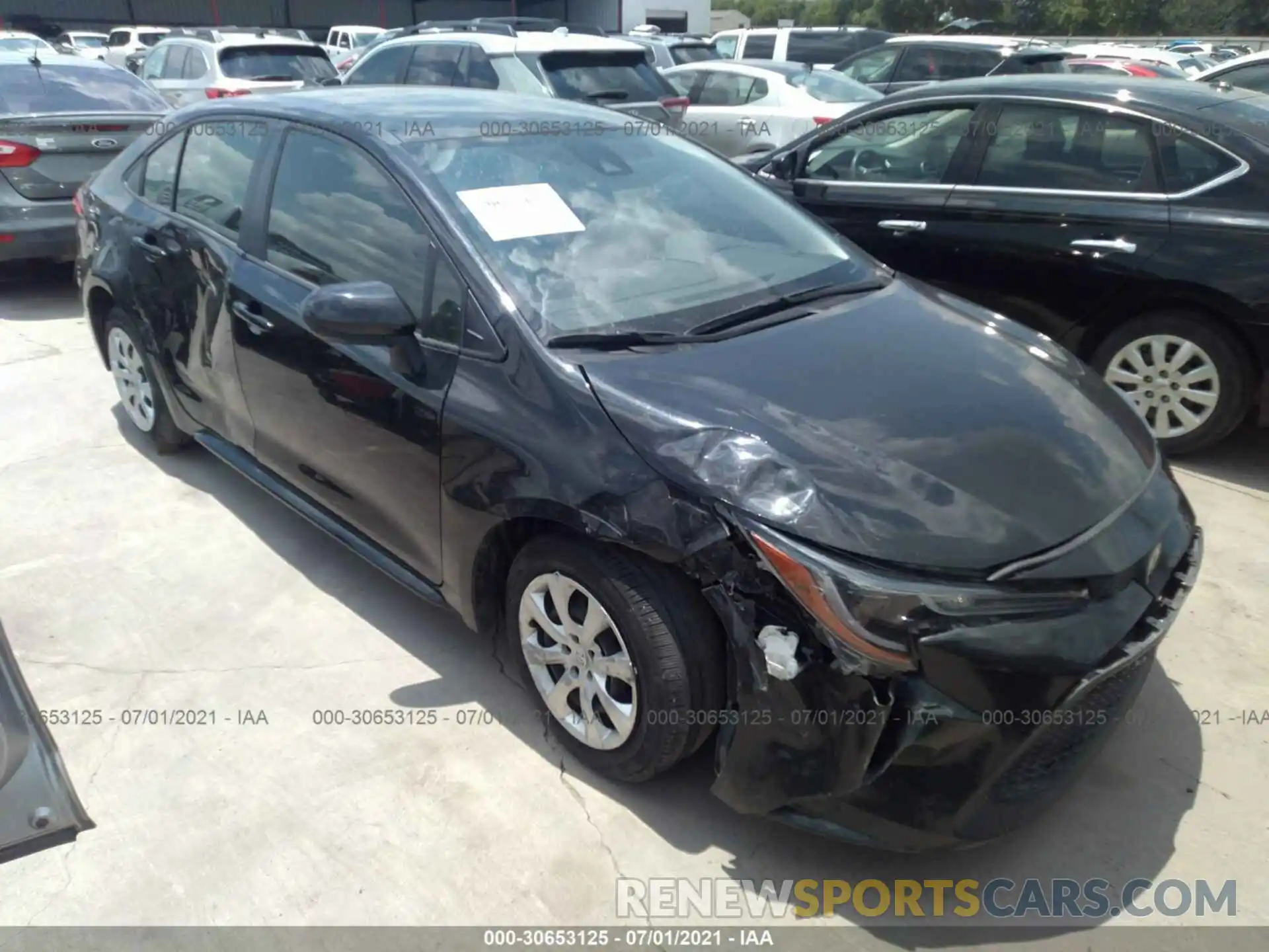 1 Photograph of a damaged car JTDEPRAE9LJ036669 TOYOTA COROLLA 2020