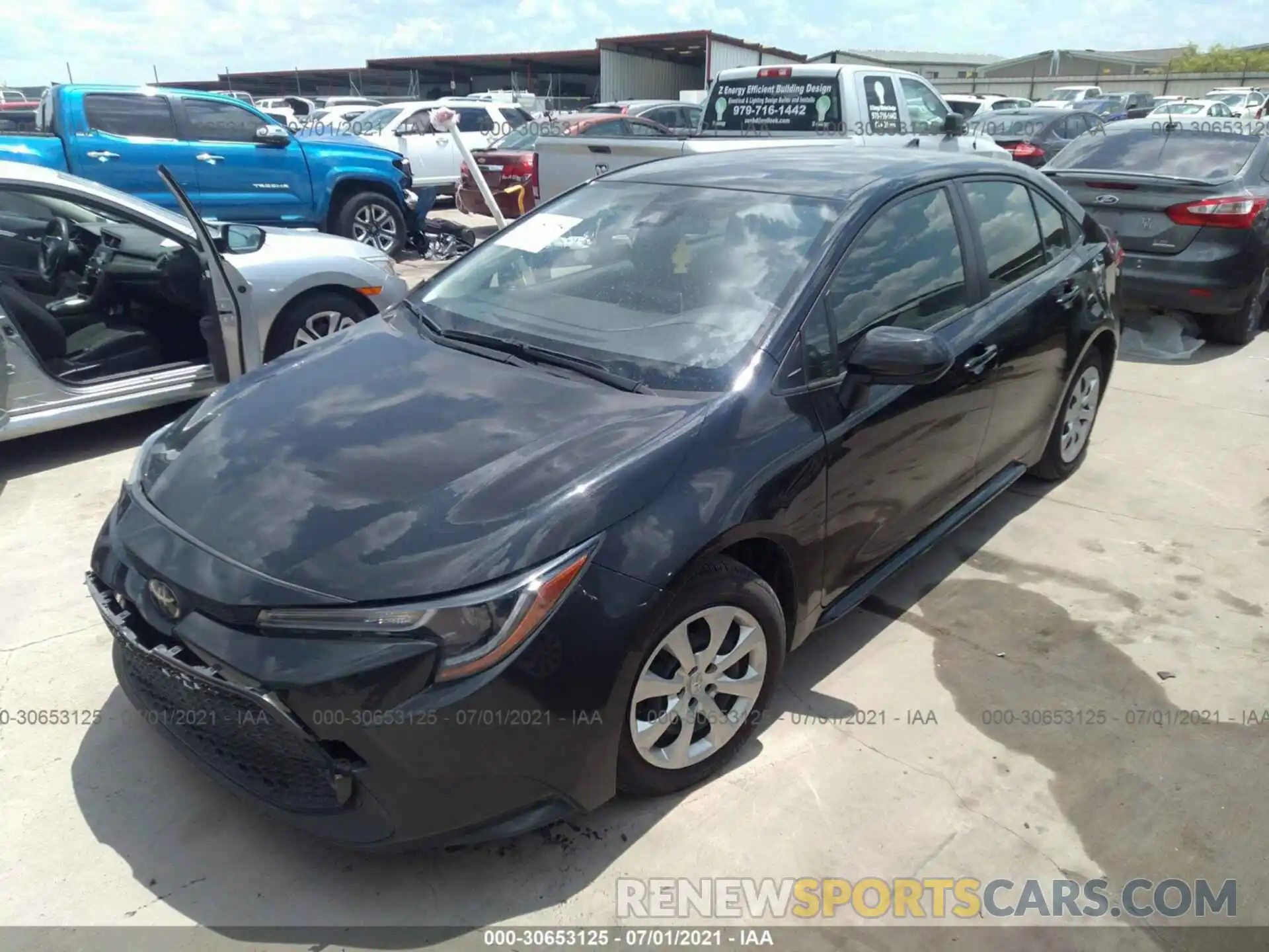 2 Photograph of a damaged car JTDEPRAE9LJ036669 TOYOTA COROLLA 2020