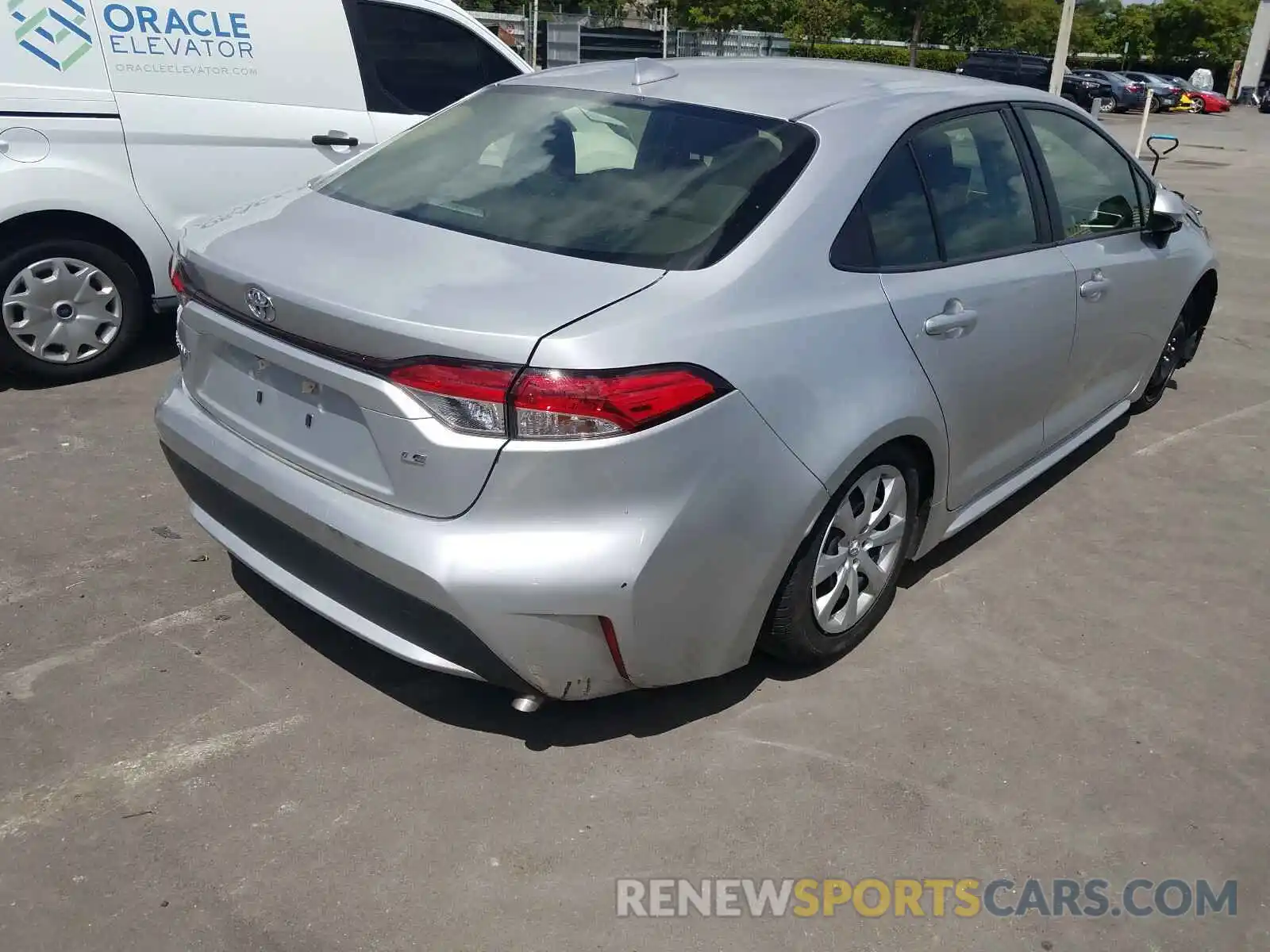 4 Photograph of a damaged car JTDEPRAE9LJ036770 TOYOTA COROLLA 2020