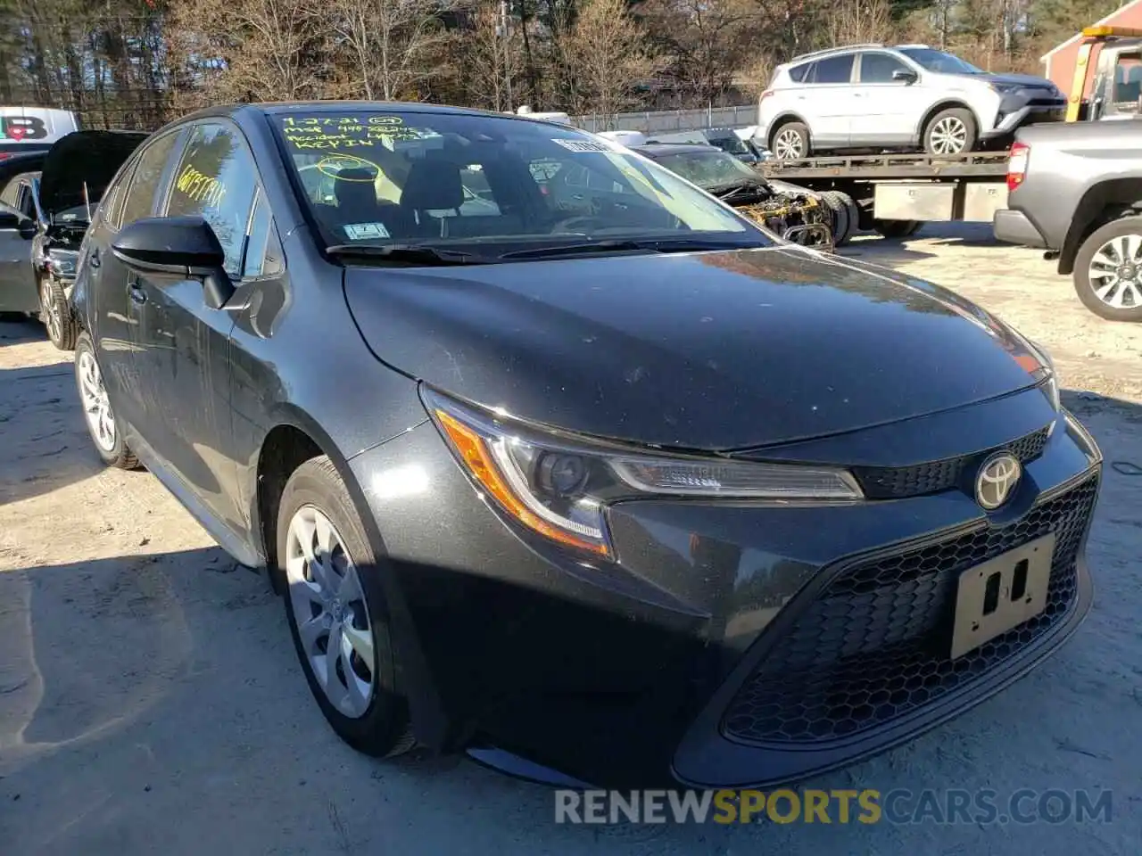 1 Photograph of a damaged car JTDEPRAE9LJ036798 TOYOTA COROLLA 2020