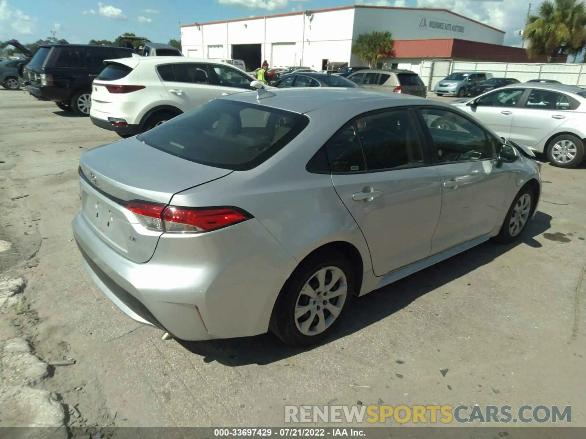 4 Photograph of a damaged car JTDEPRAE9LJ036915 TOYOTA COROLLA 2020