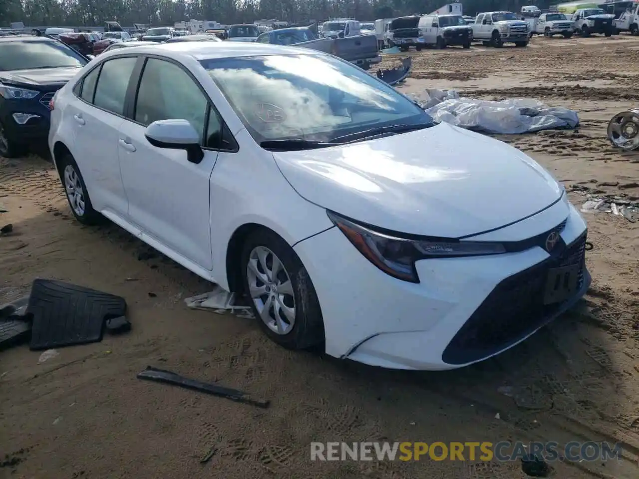 1 Photograph of a damaged car JTDEPRAE9LJ037210 TOYOTA COROLLA 2020