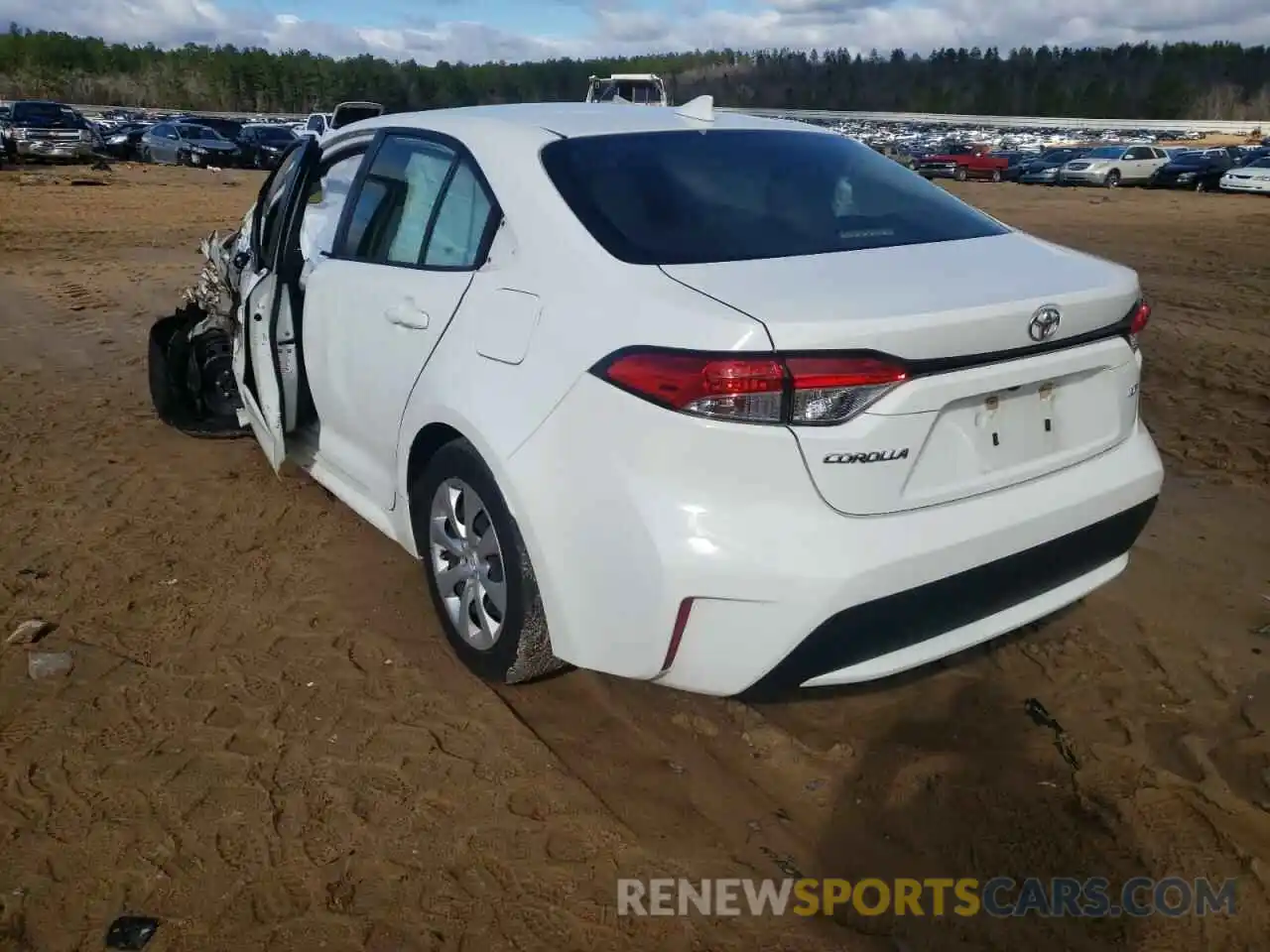 3 Photograph of a damaged car JTDEPRAE9LJ037210 TOYOTA COROLLA 2020