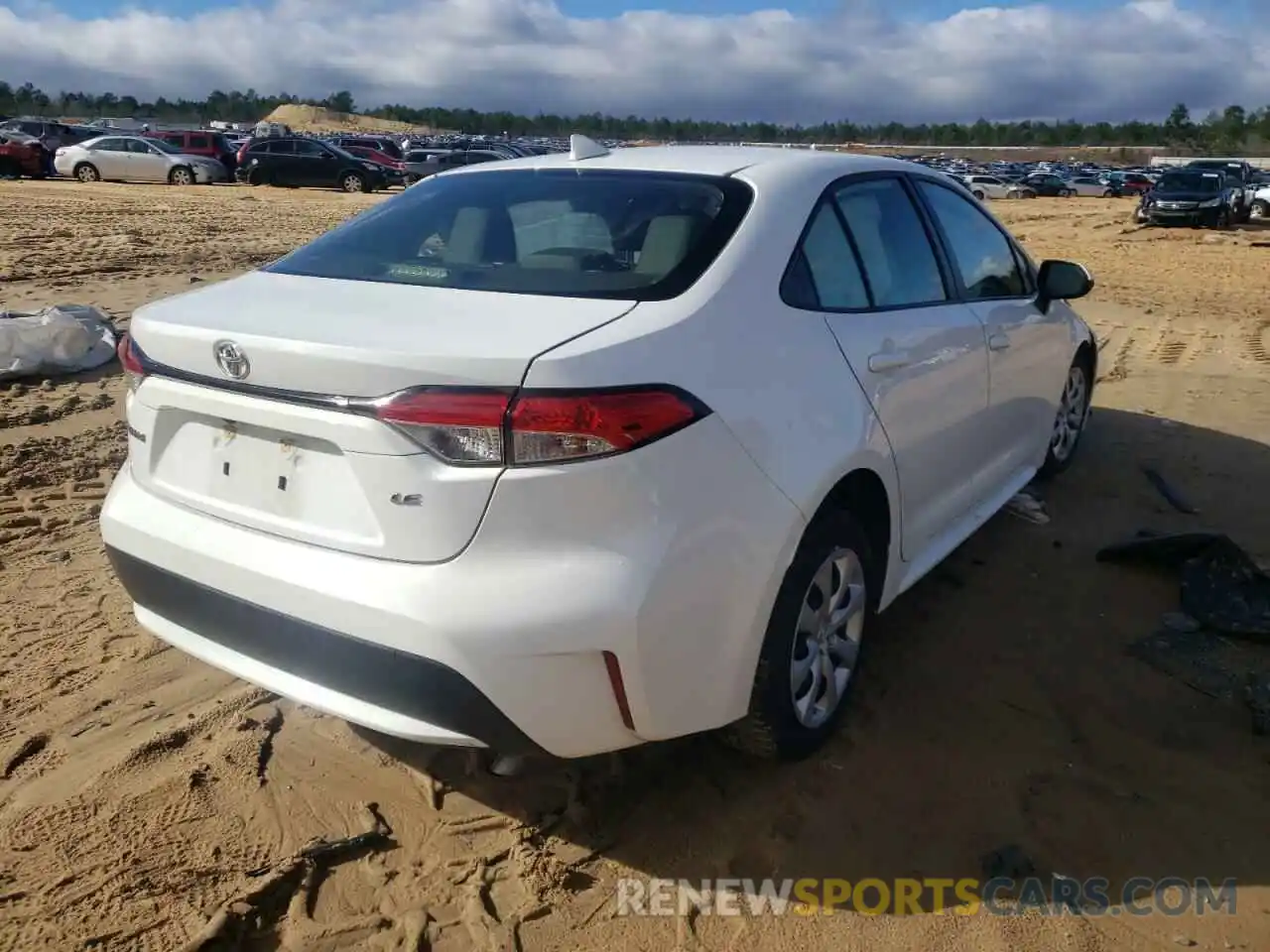 4 Photograph of a damaged car JTDEPRAE9LJ037210 TOYOTA COROLLA 2020