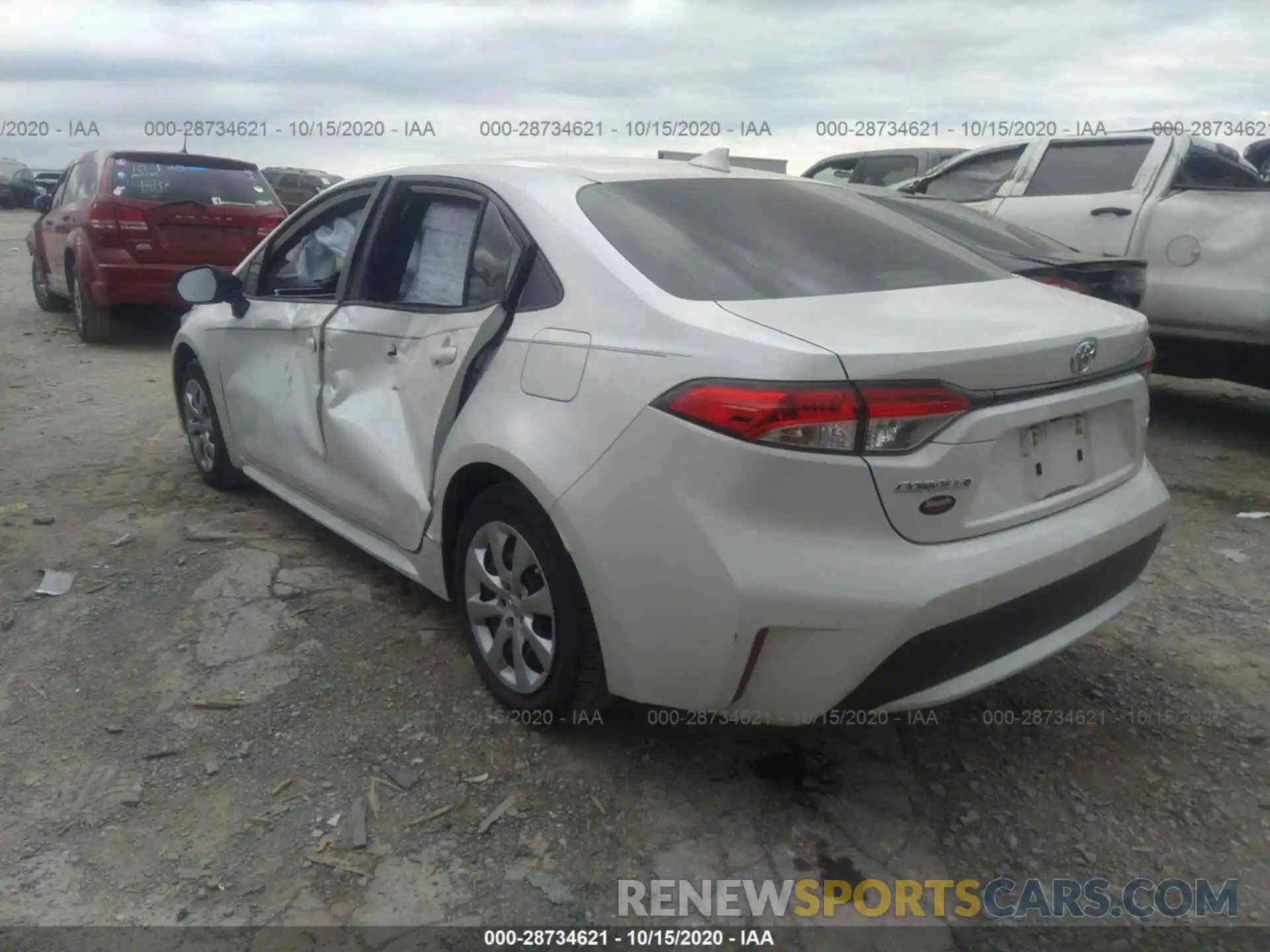 3 Photograph of a damaged car JTDEPRAE9LJ037966 TOYOTA COROLLA 2020