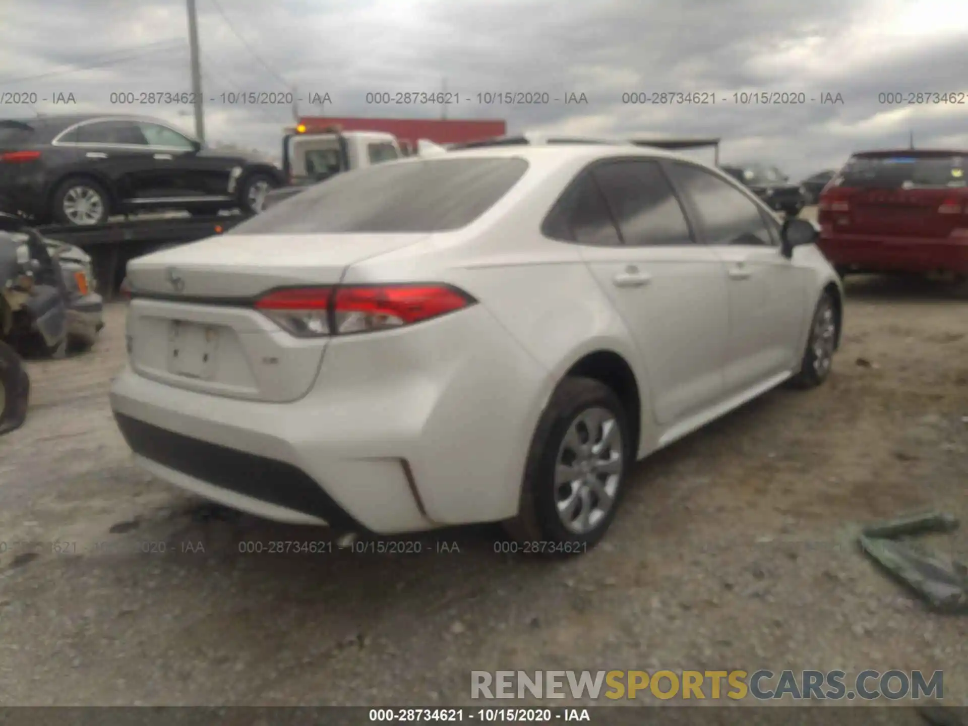 4 Photograph of a damaged car JTDEPRAE9LJ037966 TOYOTA COROLLA 2020