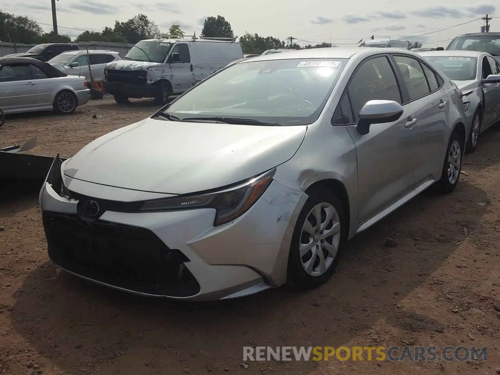 2 Photograph of a damaged car JTDEPRAE9LJ038177 TOYOTA COROLLA 2020