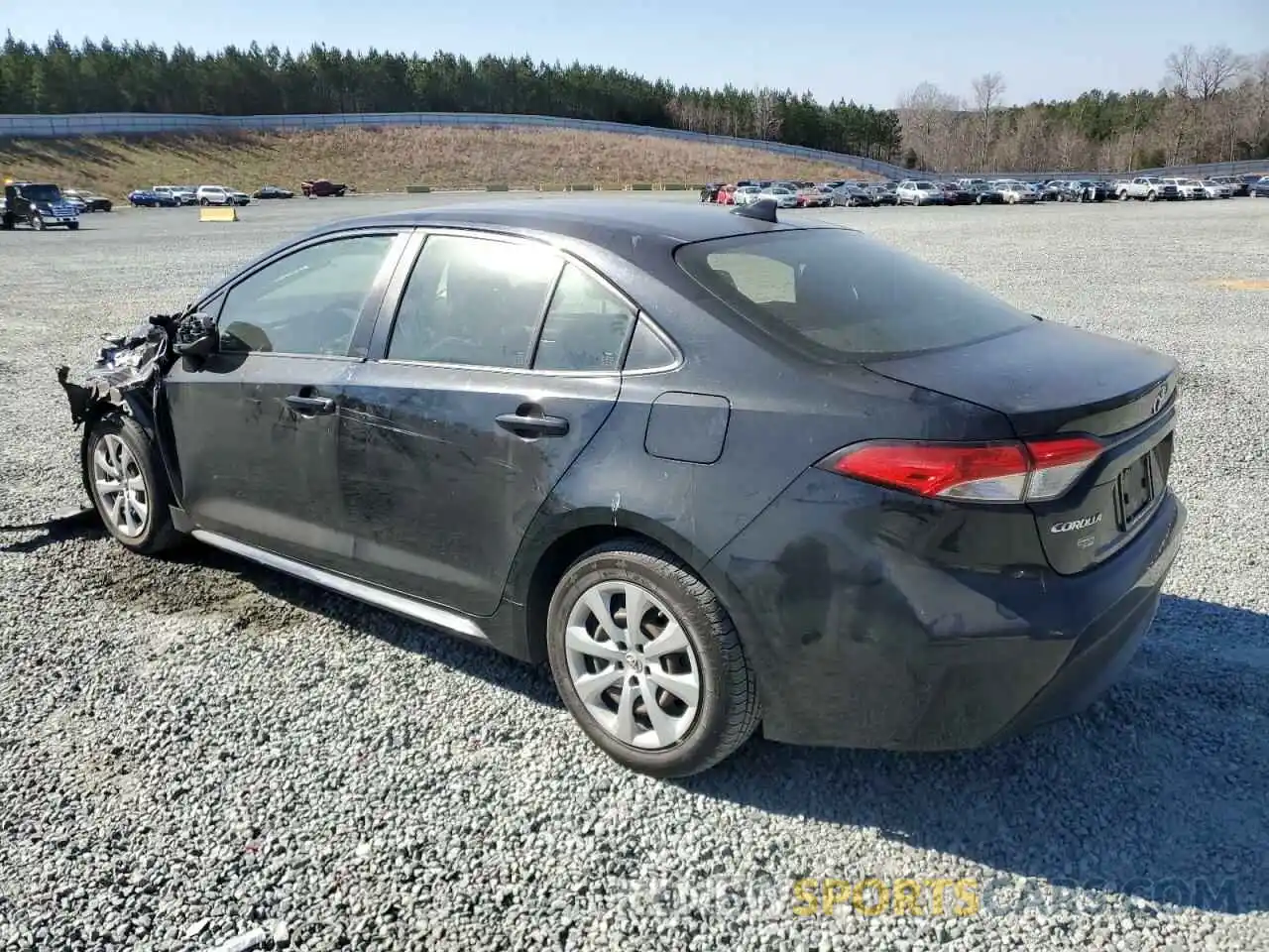 2 Photograph of a damaged car JTDEPRAE9LJ038406 TOYOTA COROLLA 2020