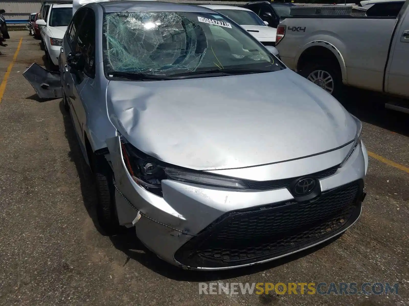 1 Photograph of a damaged car JTDEPRAE9LJ038454 TOYOTA COROLLA 2020