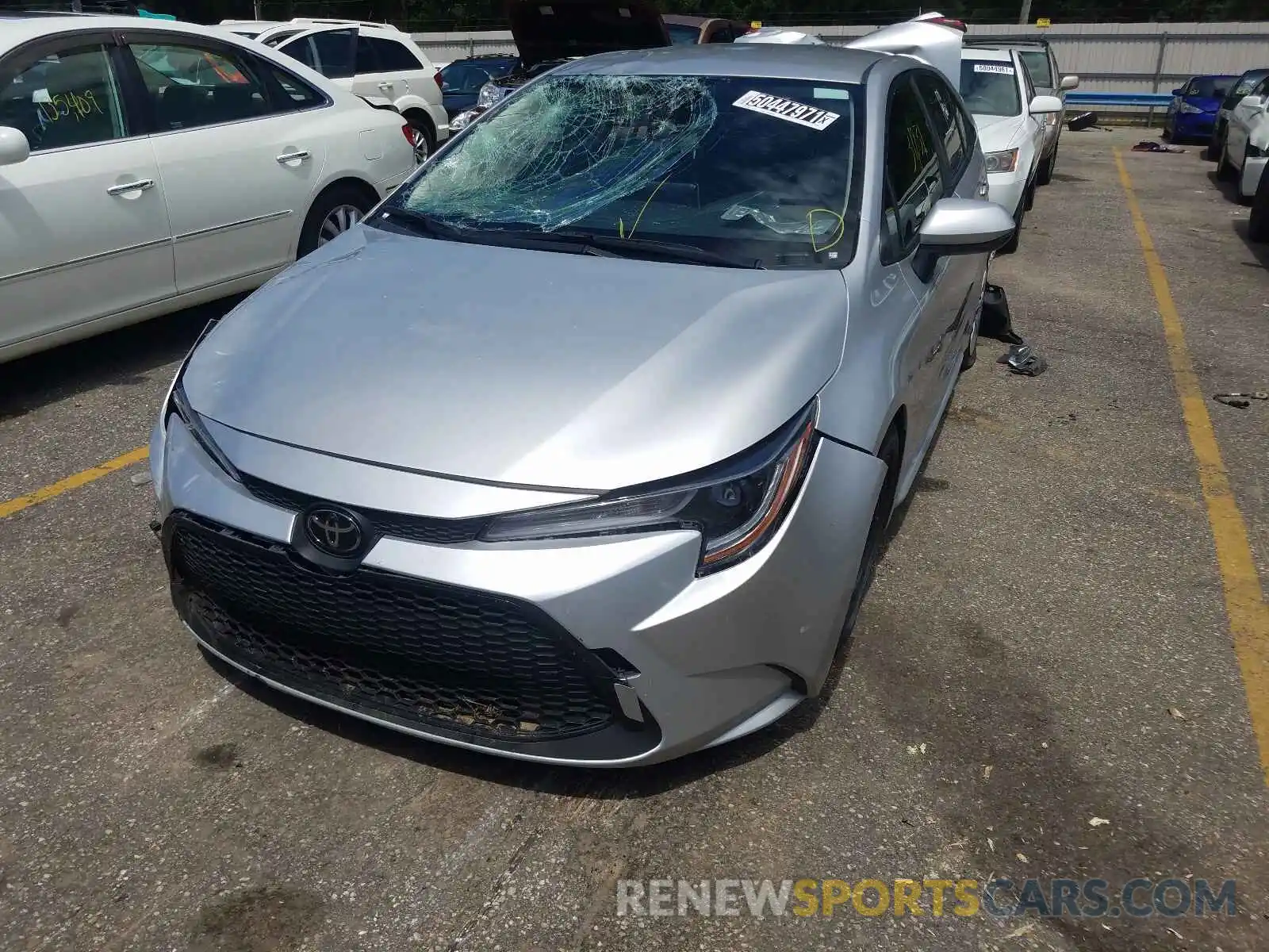 2 Photograph of a damaged car JTDEPRAE9LJ038454 TOYOTA COROLLA 2020