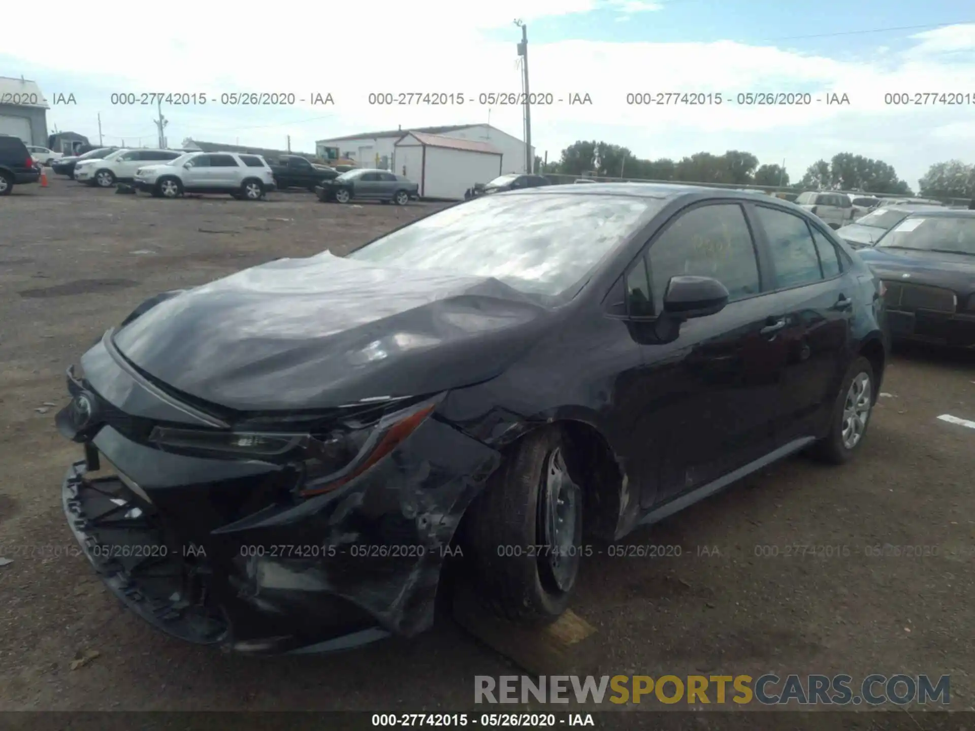 2 Photograph of a damaged car JTDEPRAE9LJ038552 TOYOTA COROLLA 2020