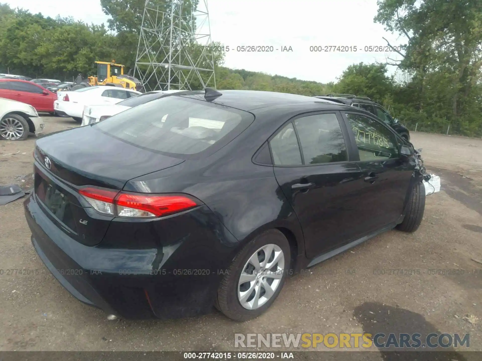 4 Фотография поврежденного автомобиля JTDEPRAE9LJ038552 TOYOTA COROLLA 2020