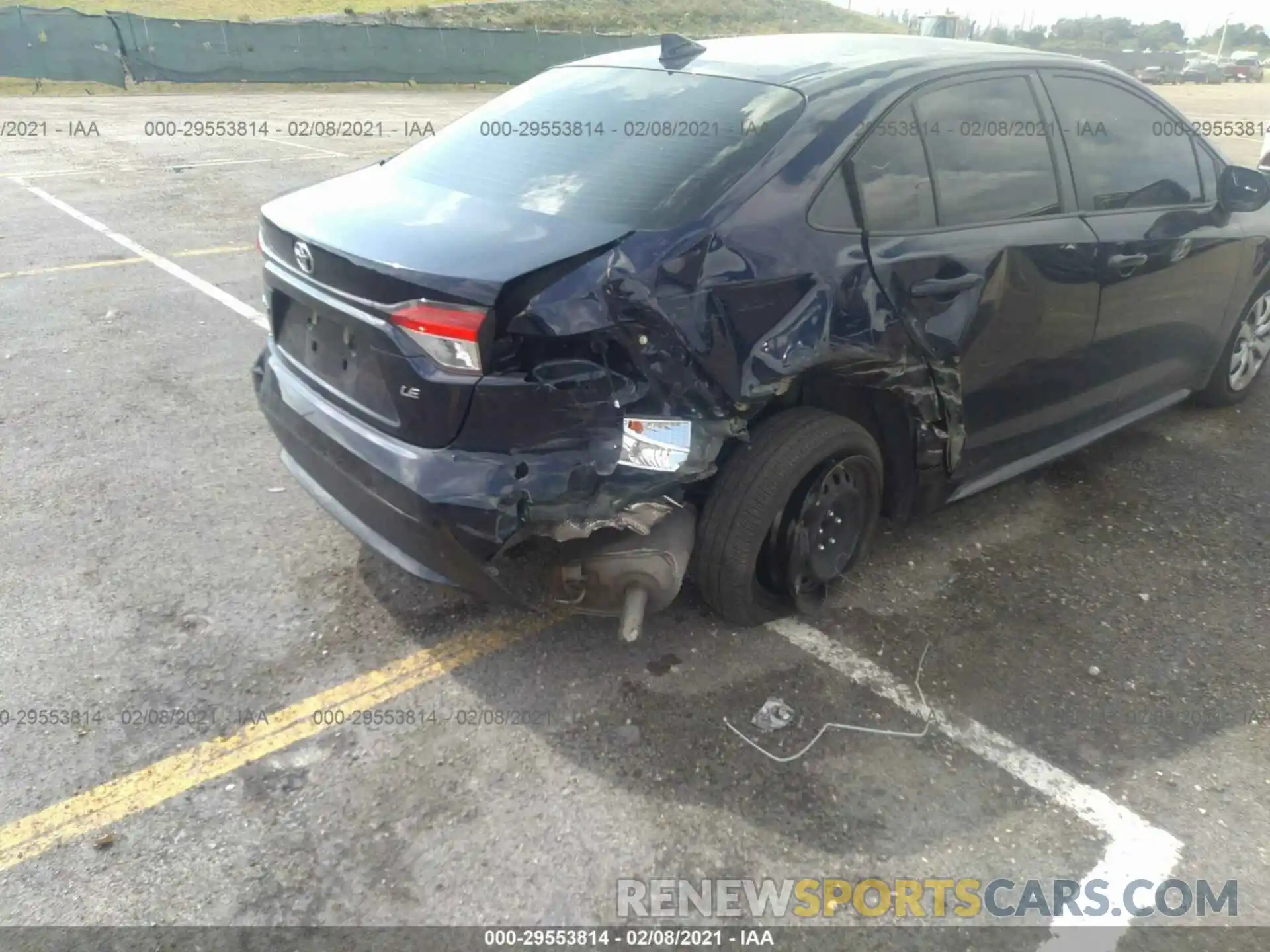 6 Photograph of a damaged car JTDEPRAE9LJ038700 TOYOTA COROLLA 2020