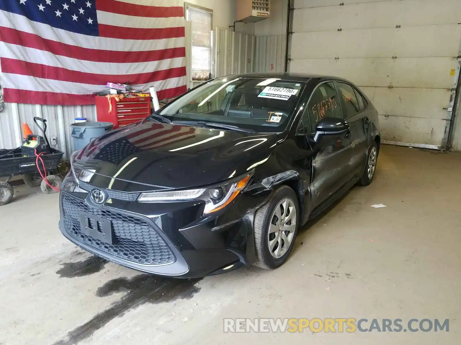 2 Photograph of a damaged car JTDEPRAE9LJ038731 TOYOTA COROLLA 2020