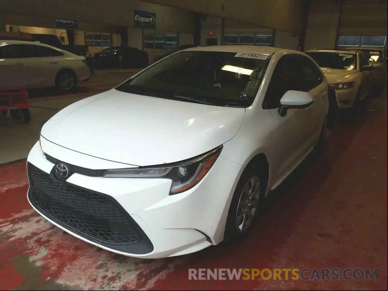 2 Photograph of a damaged car JTDEPRAE9LJ038793 TOYOTA COROLLA 2020