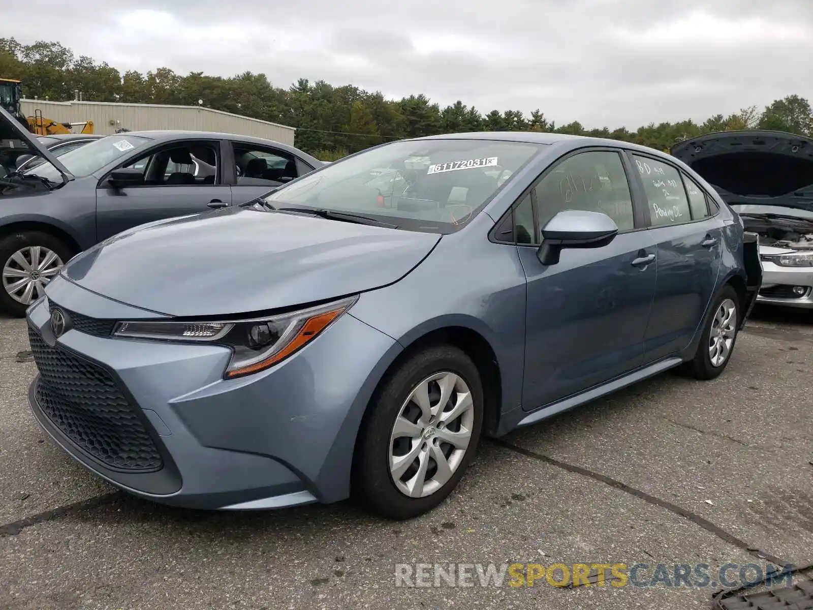 2 Photograph of a damaged car JTDEPRAE9LJ038907 TOYOTA COROLLA 2020