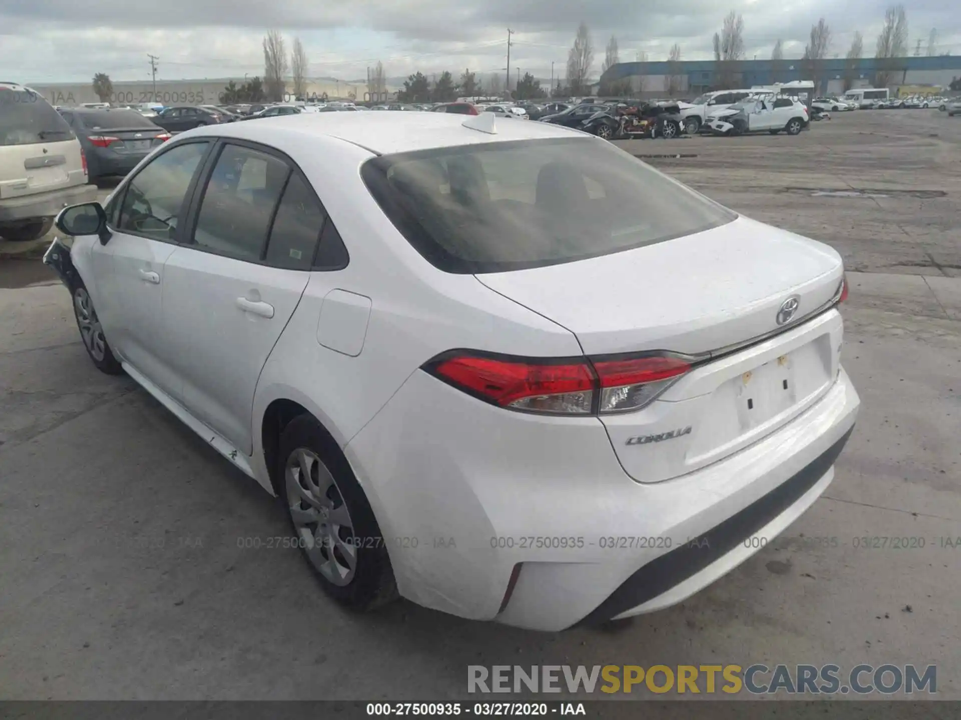 3 Photograph of a damaged car JTDEPRAE9LJ039071 TOYOTA COROLLA 2020