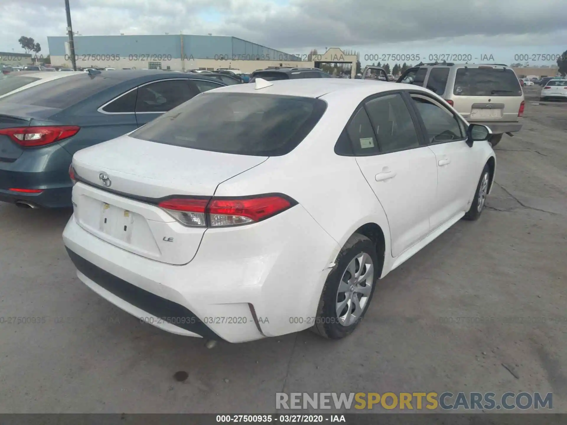 4 Photograph of a damaged car JTDEPRAE9LJ039071 TOYOTA COROLLA 2020