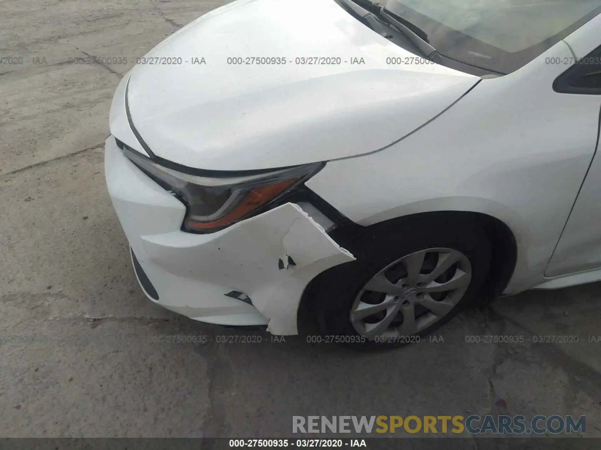 6 Photograph of a damaged car JTDEPRAE9LJ039071 TOYOTA COROLLA 2020