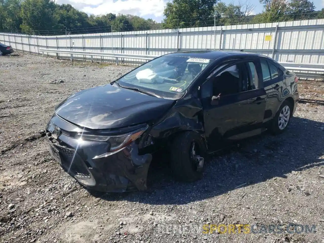 2 Photograph of a damaged car JTDEPRAE9LJ039197 TOYOTA COROLLA 2020