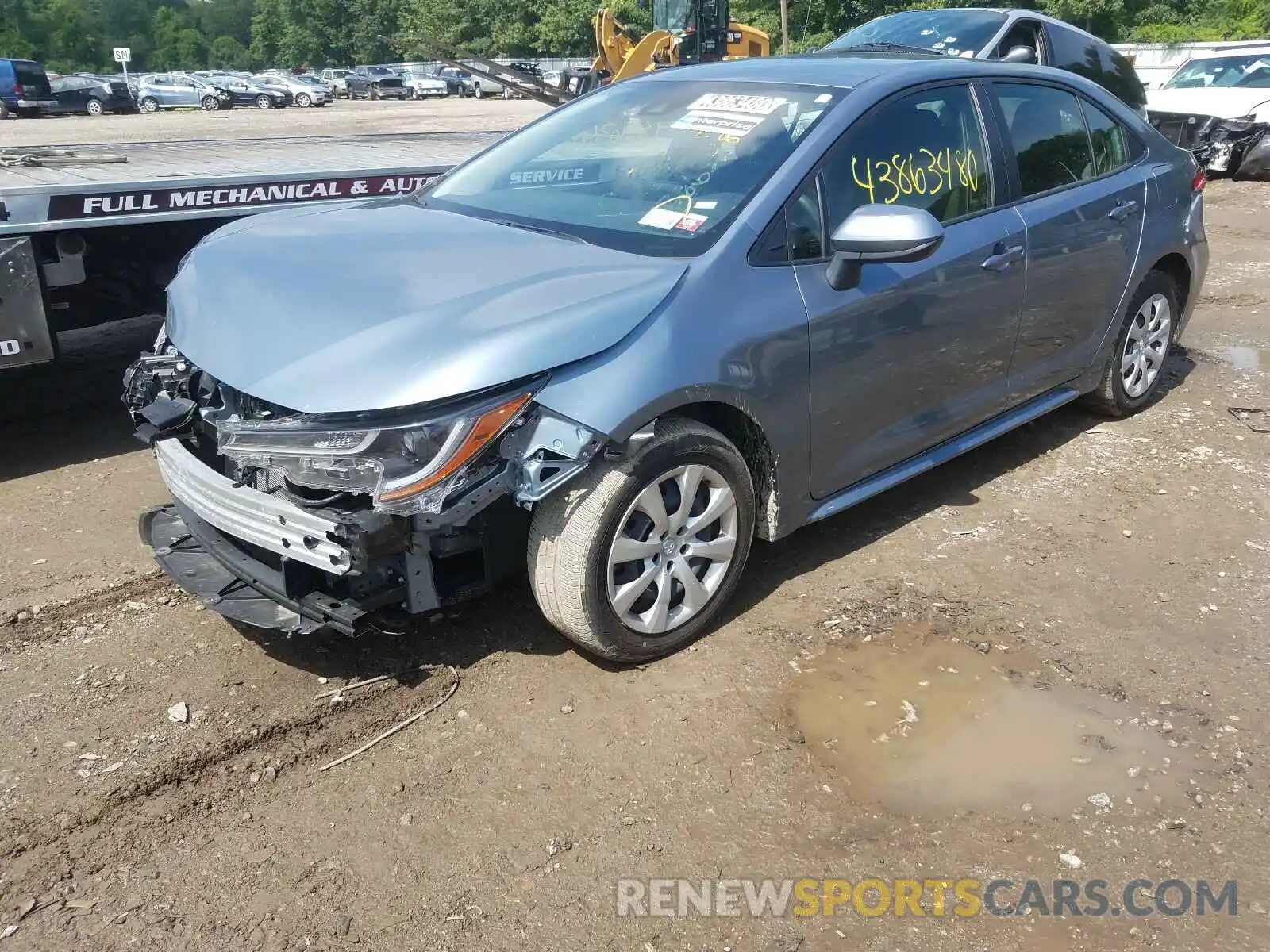 2 Photograph of a damaged car JTDEPRAE9LJ039216 TOYOTA COROLLA 2020