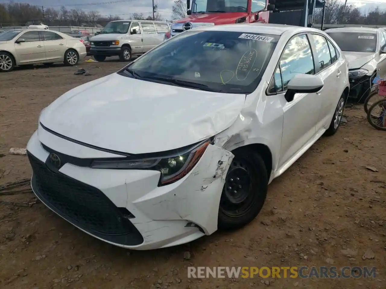 2 Photograph of a damaged car JTDEPRAE9LJ039278 TOYOTA COROLLA 2020