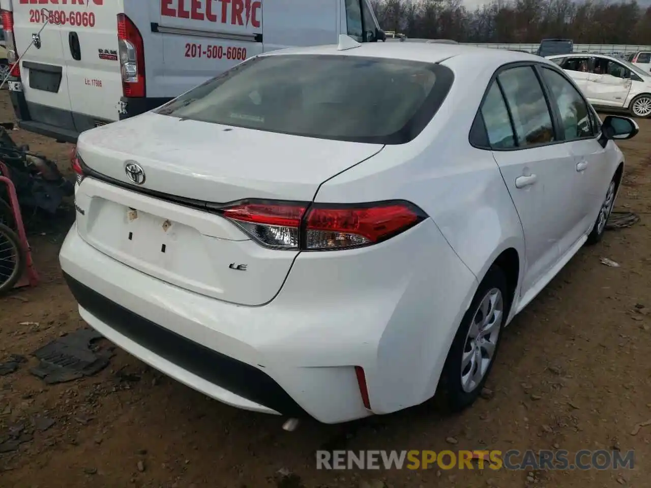 4 Photograph of a damaged car JTDEPRAE9LJ039278 TOYOTA COROLLA 2020