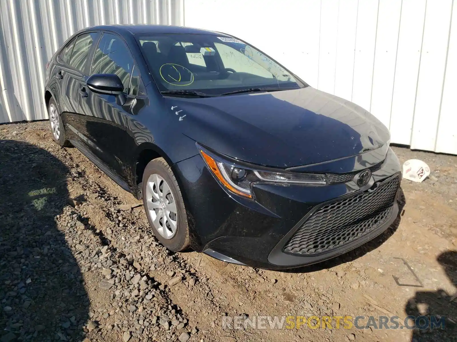 1 Photograph of a damaged car JTDEPRAE9LJ039409 TOYOTA COROLLA 2020